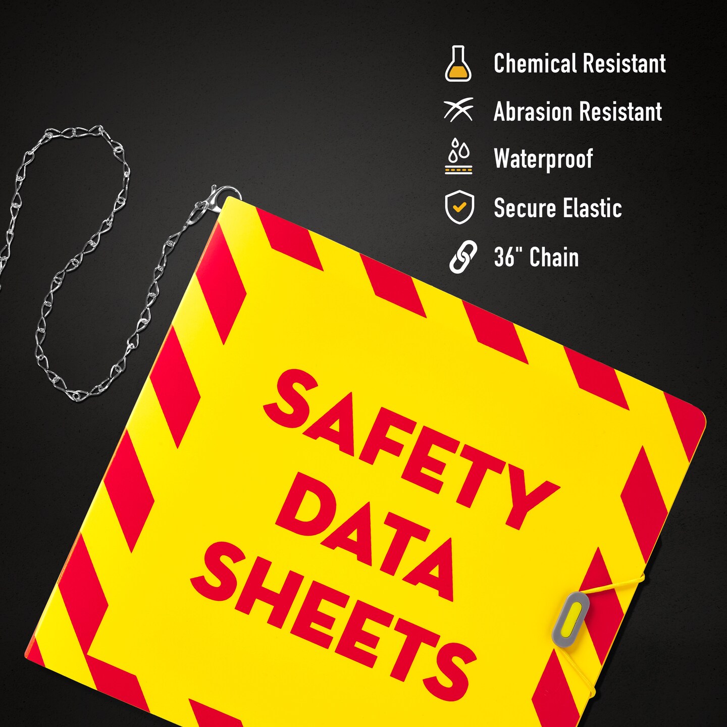 Avery UltraDuty SDS Binder Bundle, 3&#x22; Durable Poly Binder with Chain, Plastic A-Z Dividers, Sheet Protectors (77714)