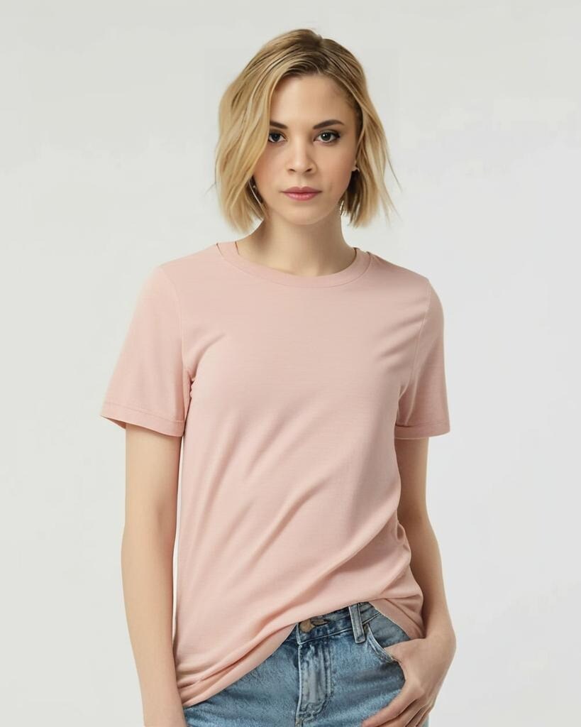 Gildan Softstyle Women’s CVC Crewneck Short Sleeve T-Shirt for Ready Printing & Everyday Wear Cotton Blend Tee