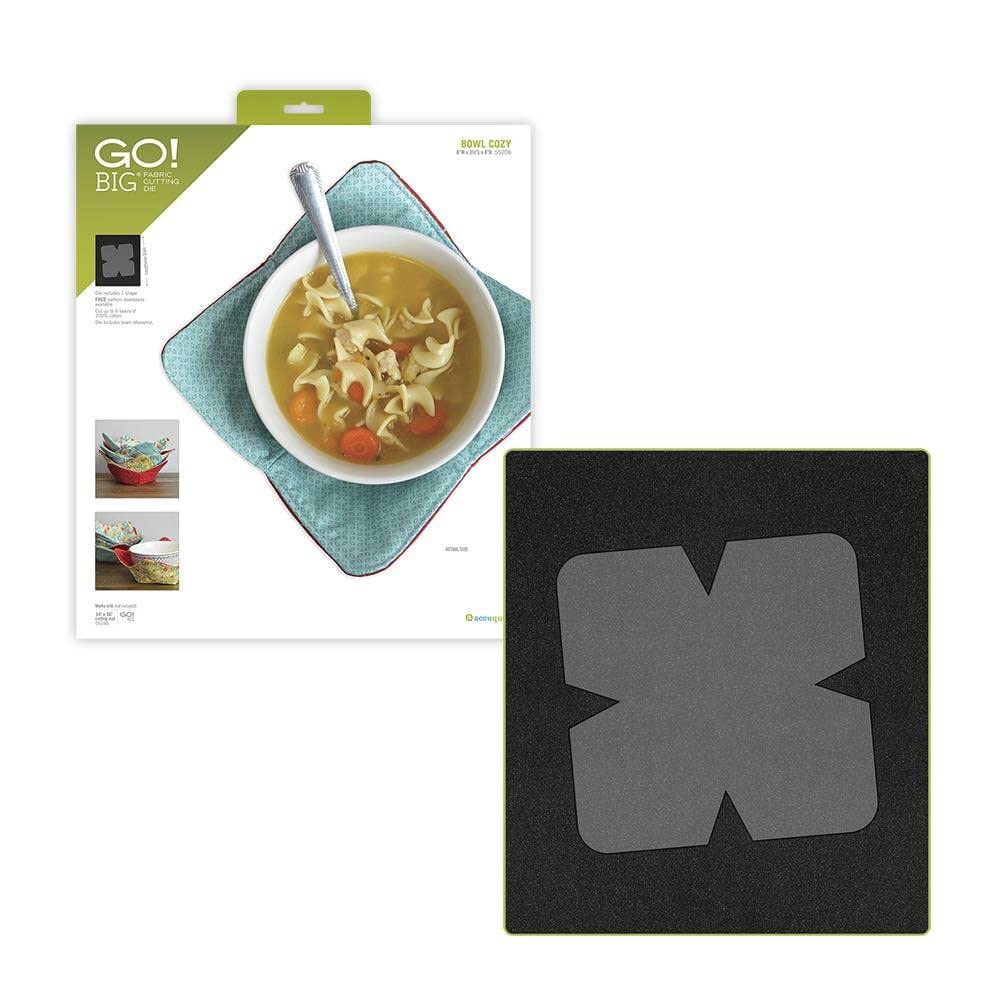 AccuQuilt GO! Big Bowl Hugger - Microwave Bowl Cozy Pattern Template, Quilting Supplies, Dies for Quilting