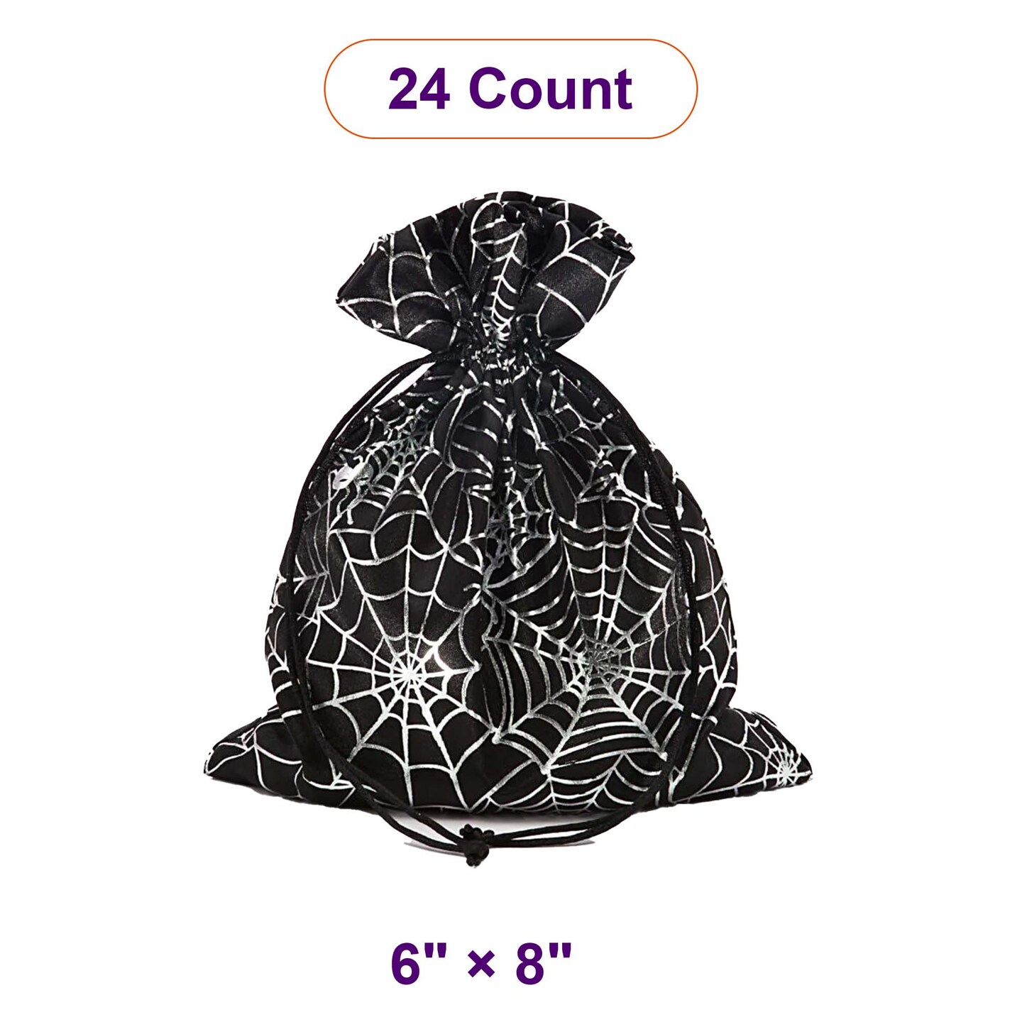 6&#x201D; x 8&#x201D; Spider Web Gift Bags Perfect for Party Favors