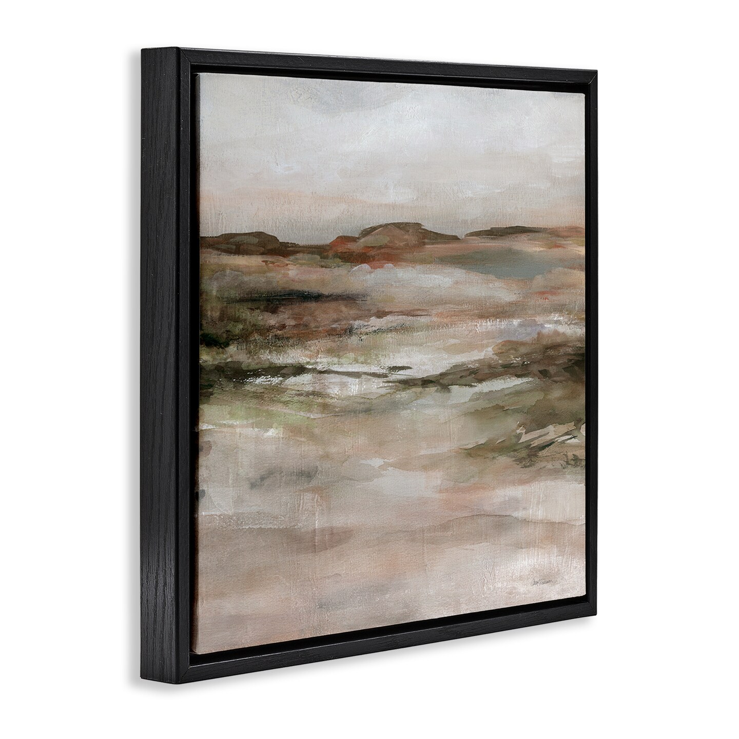 Stupell Industries Rugged Dunes Landscape Framed Floater Canvas Wall Art Design by Carol Robinson