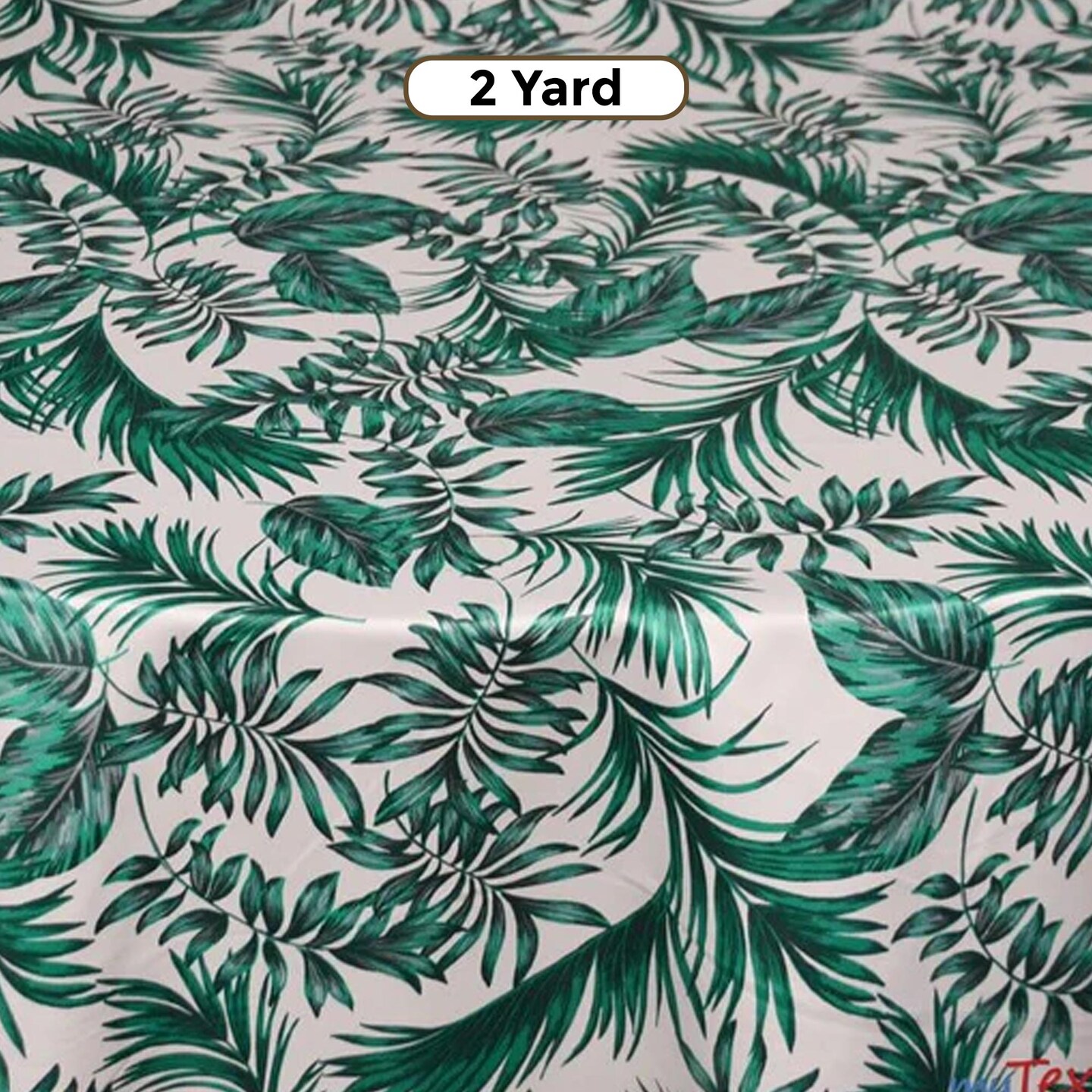 Tropical Paradise Satin Print 58/60" Wide Dull Satin with Banana Design in 2 Colors
