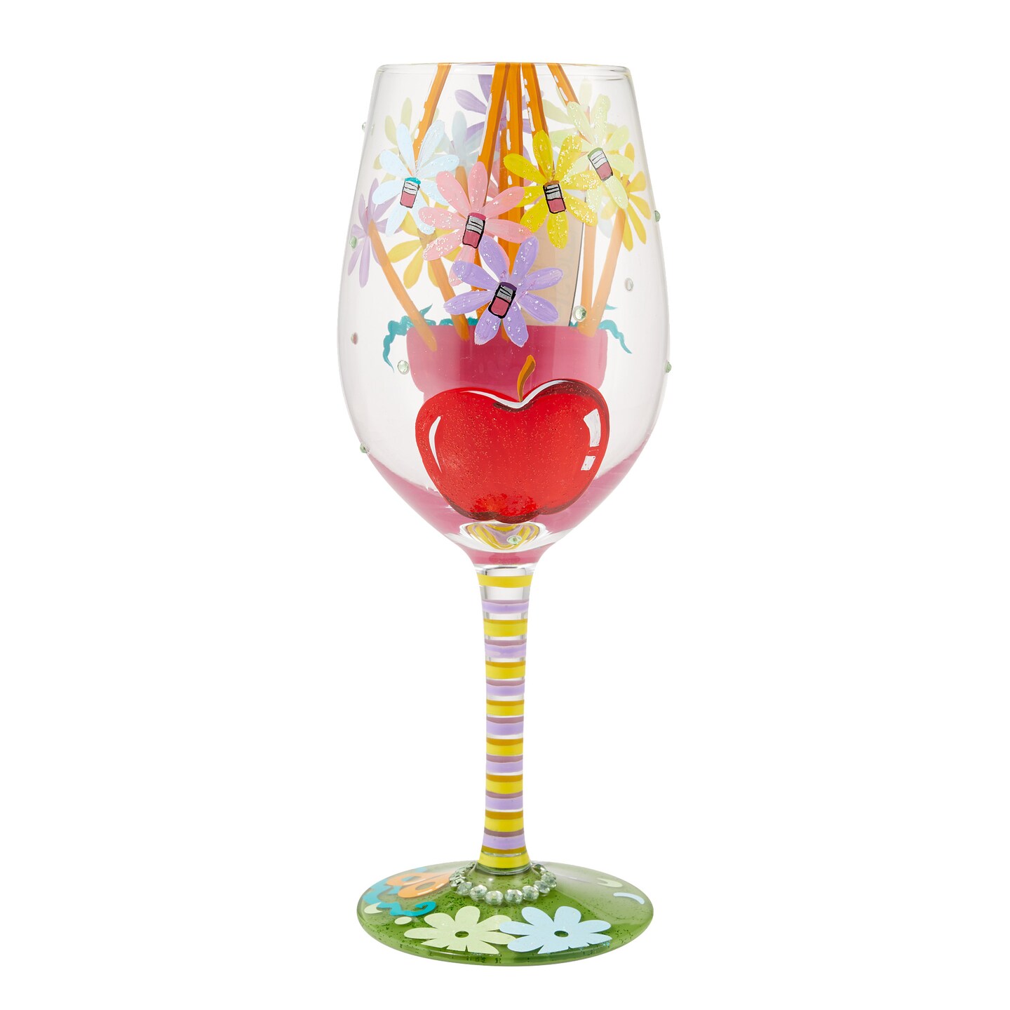 Enesco Lolita Best Teacher Ever Wine Glass