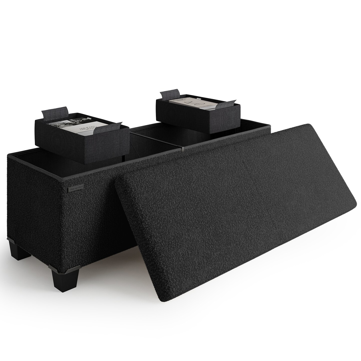 StorageBud Ottoman with Storage for Living Room