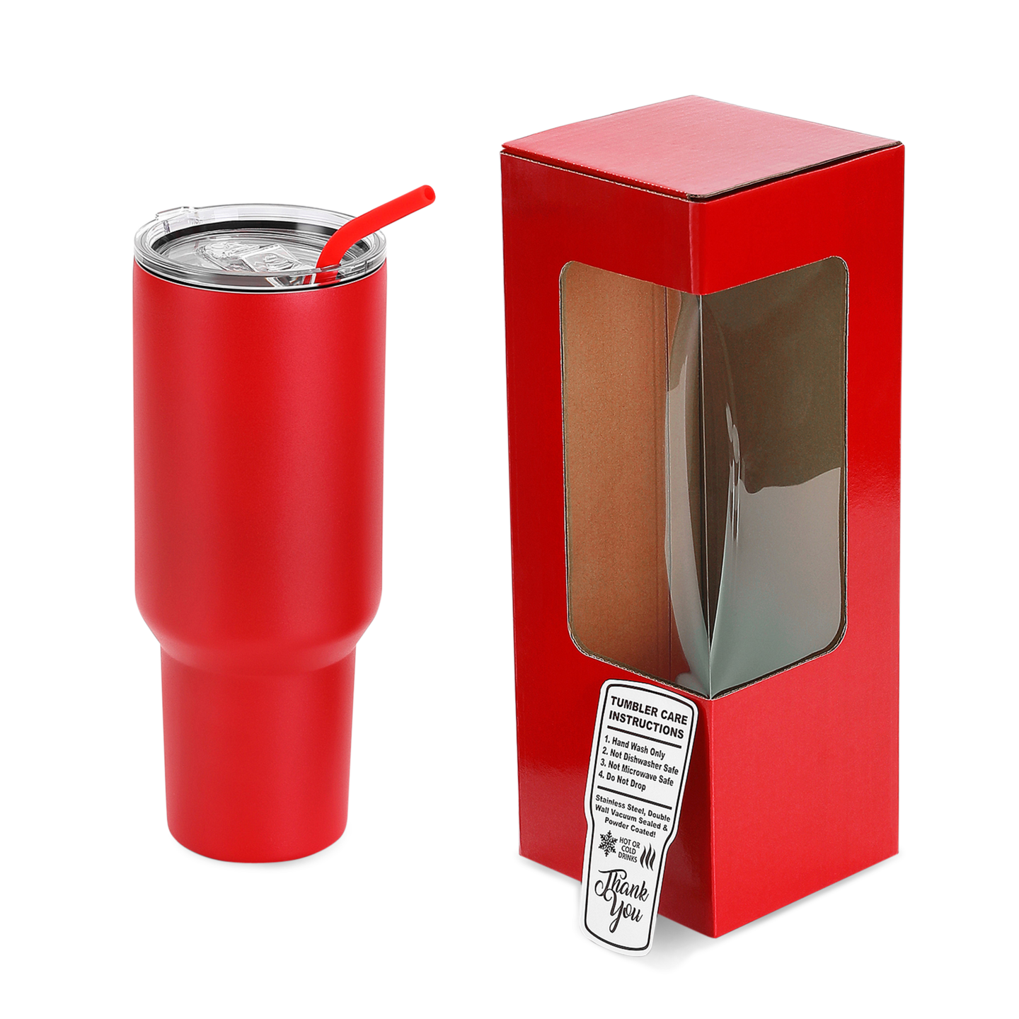 Makerflo 40 oz Powder Coated Tumbler with Sliding Splash & Leak Proof Lid and Handle Sold Separately, Ideal for Craft and Personalization (Laser Engraving, UV DTF, Epoxy, and Vinyl)