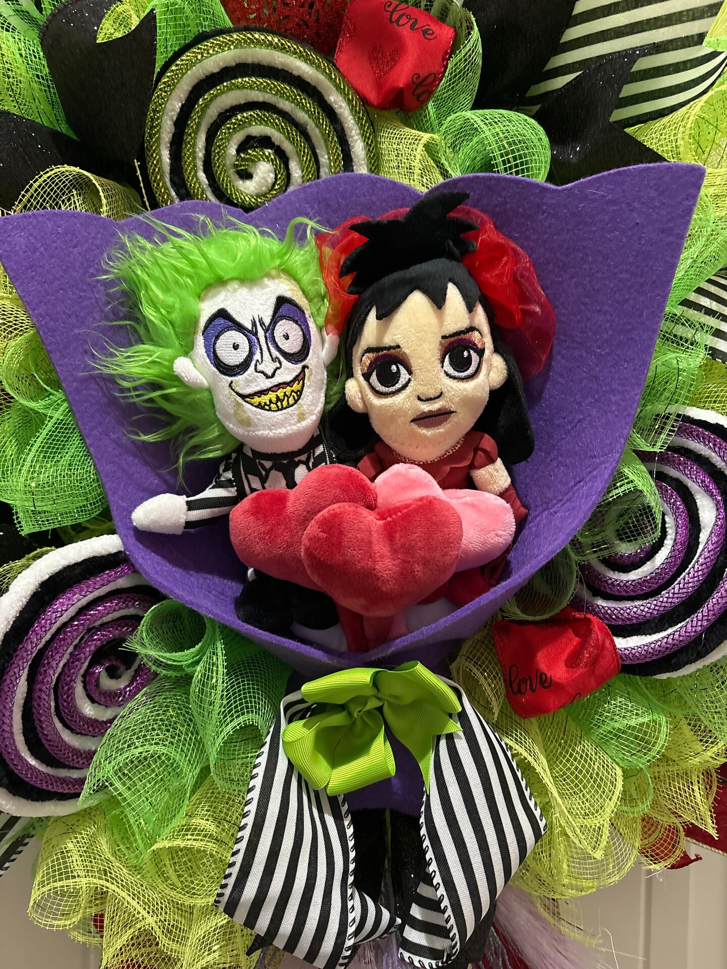 Valentines Day Wreath Beetlejuice and Bride | MakerPlace by Michaels