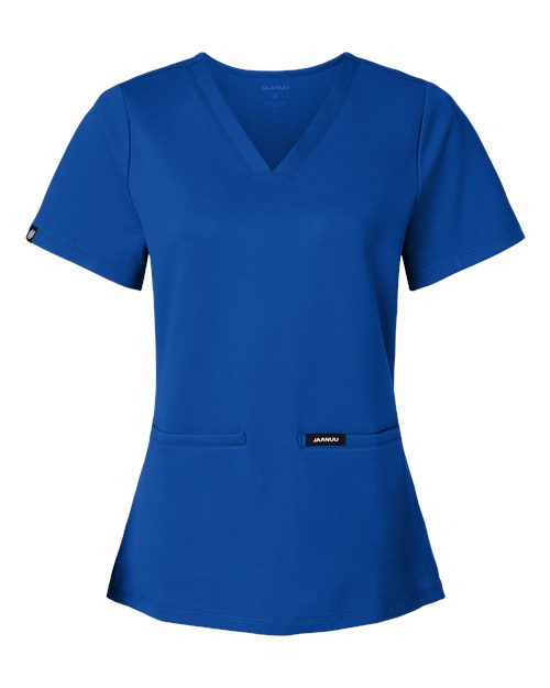 Jaanuu&#xAE; Women&#x2019;s Ultrasoft Scrub V Neck Top Comfortable Medical Workwear