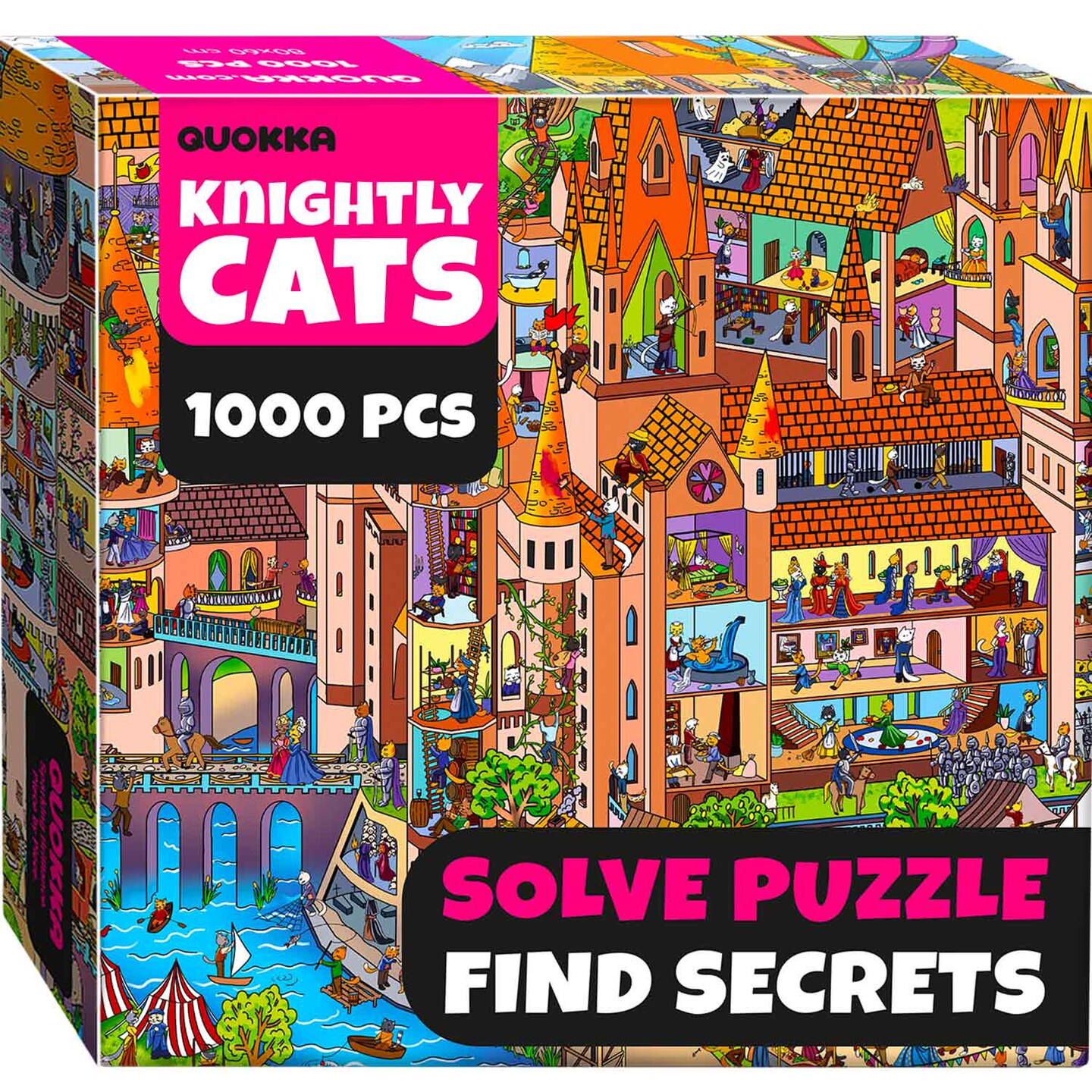 1000 Pcs Jigsaw Puzzle for Adults | Nighty Cats