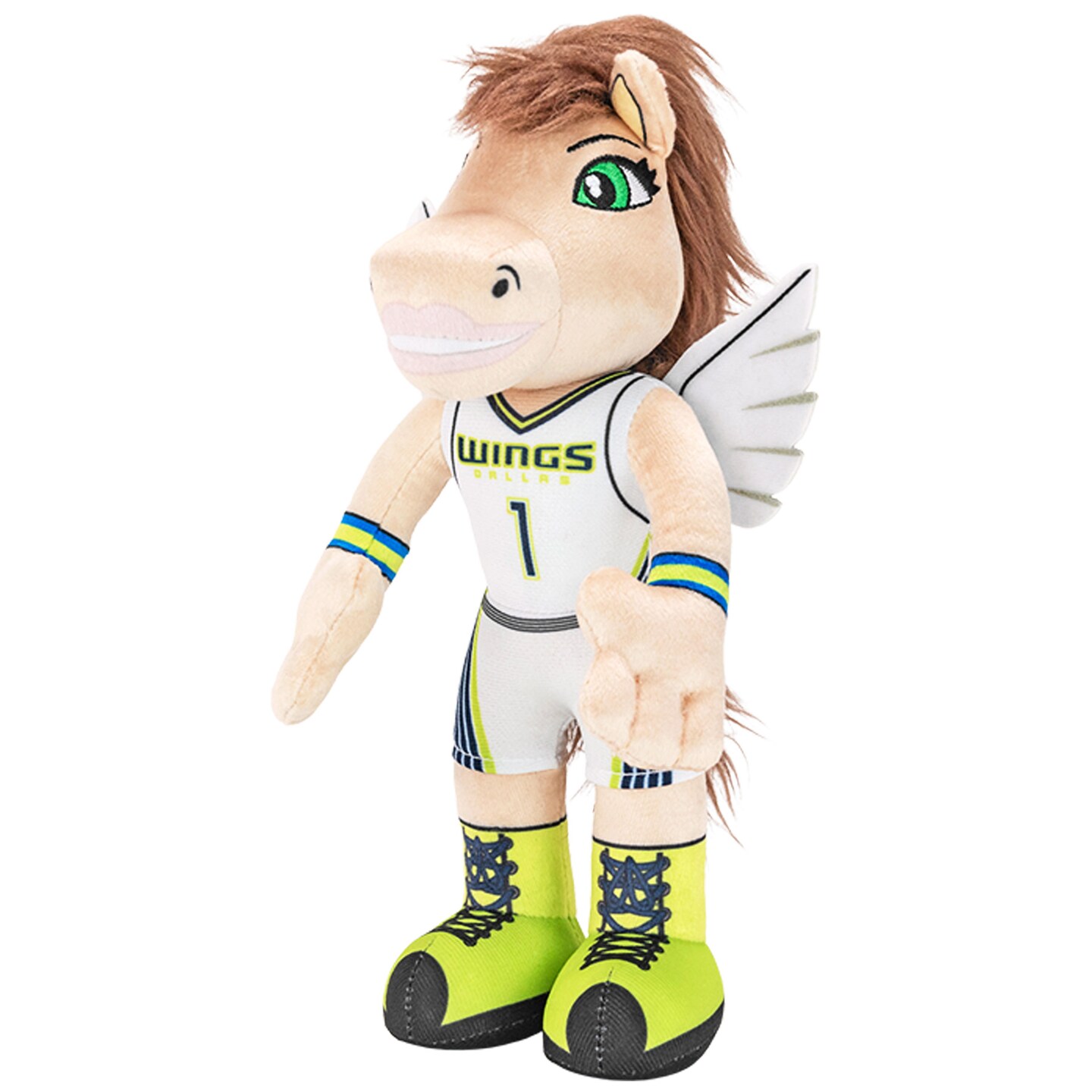 Bleacher Creatures Dallas Wings Lightning 10&#x22; Mascot Plush Figure (Heroine Jersey)