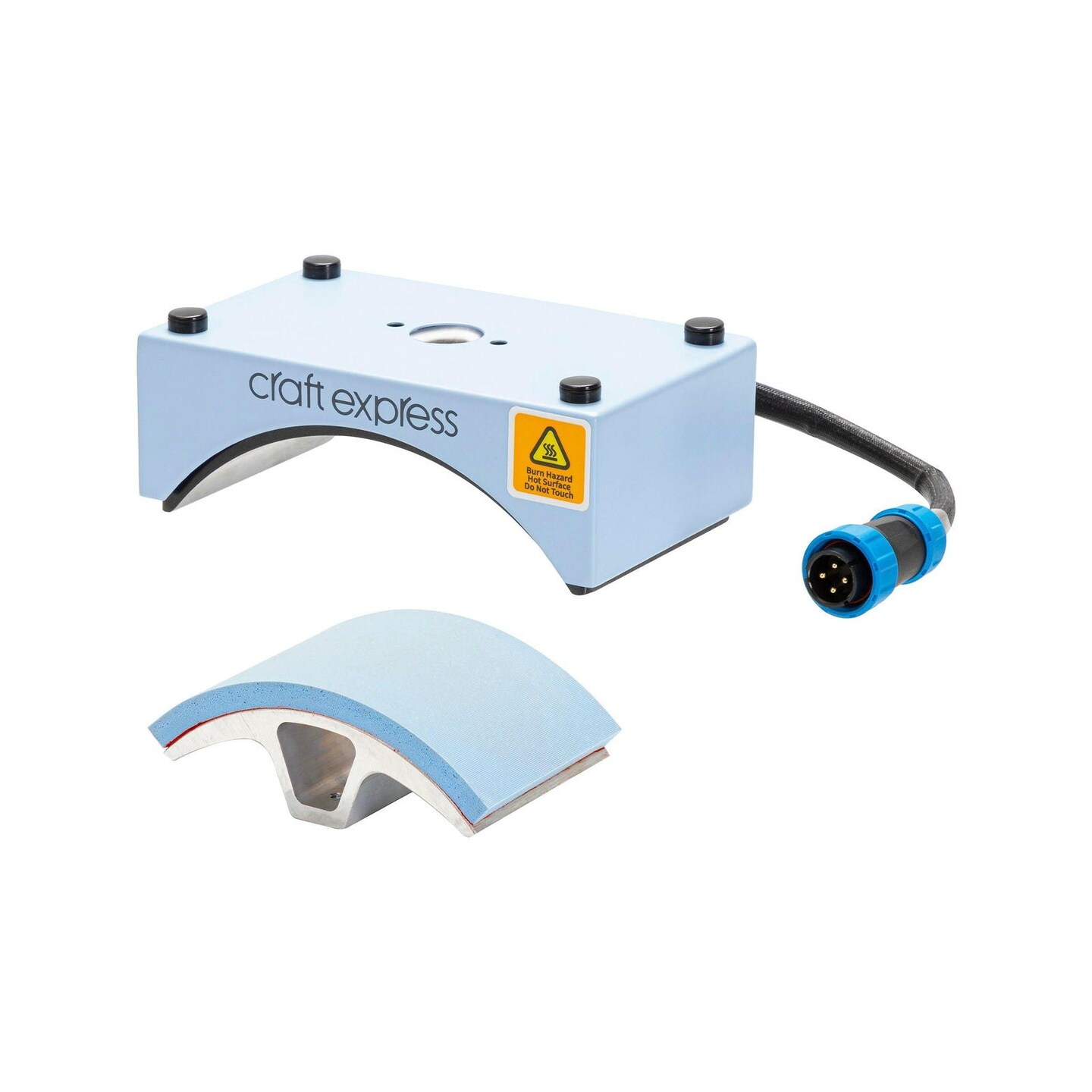 Craft Express Cap Heat Press Attachment &#x2013; For Custom Hat &#x26; Visor Pressing