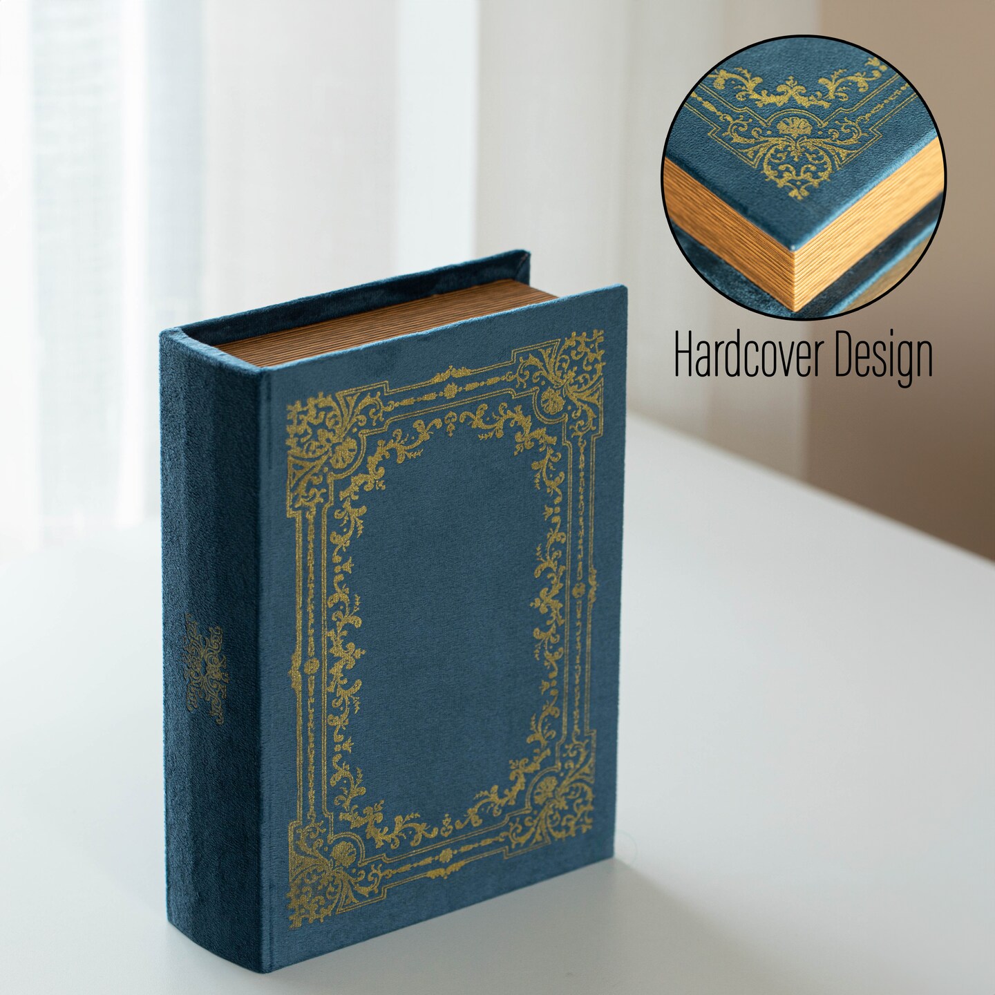 Vintiquewise Set of 4 Vintage Book Design Decorative Boxes – Wedding Card Boxes, Keepsake Boxes, Craft Storage, Jewelry Organizers, Safe Boxes, Table Decor, or Simply as Decorative Storage