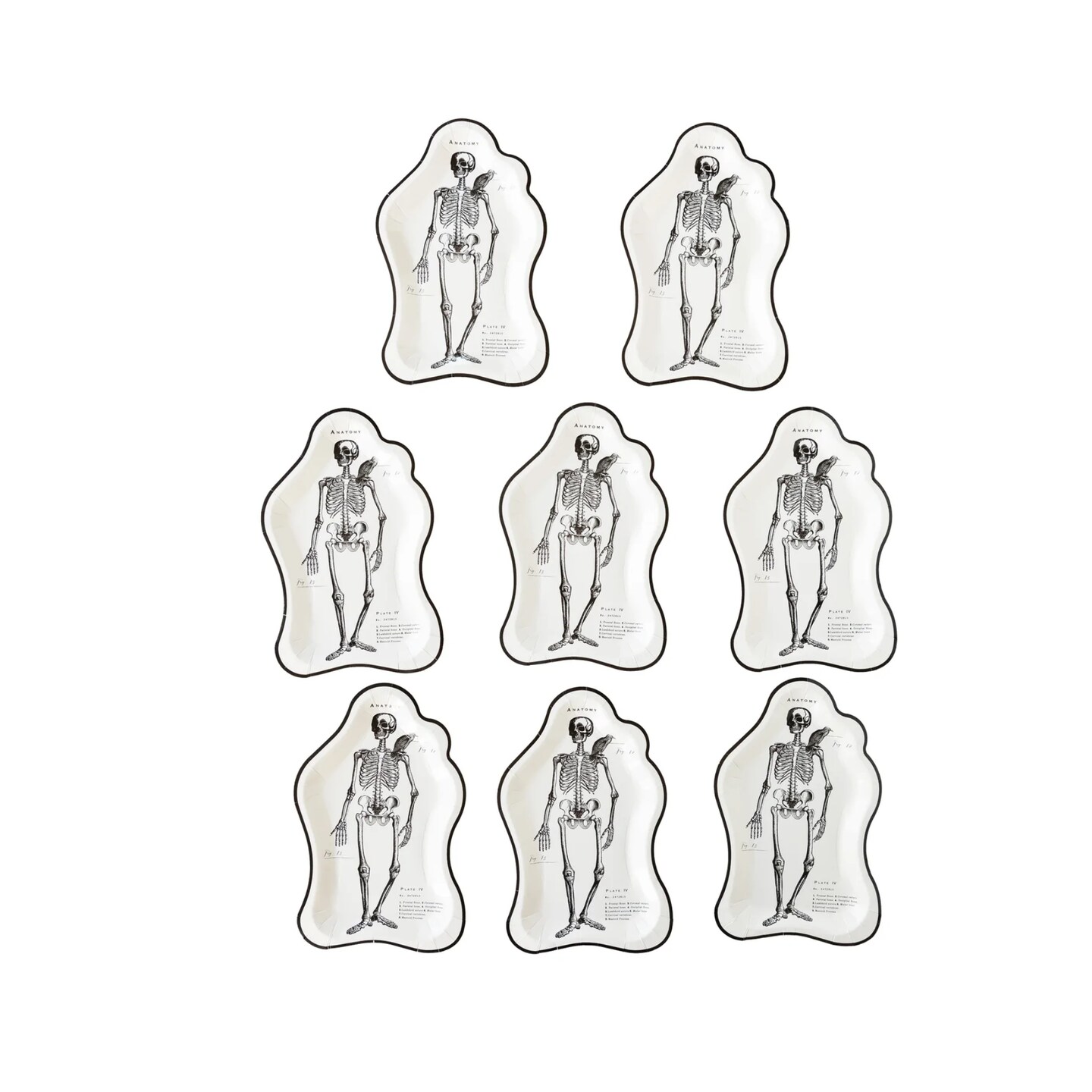 ELEGANT SKELETON SHAPED PLATE
