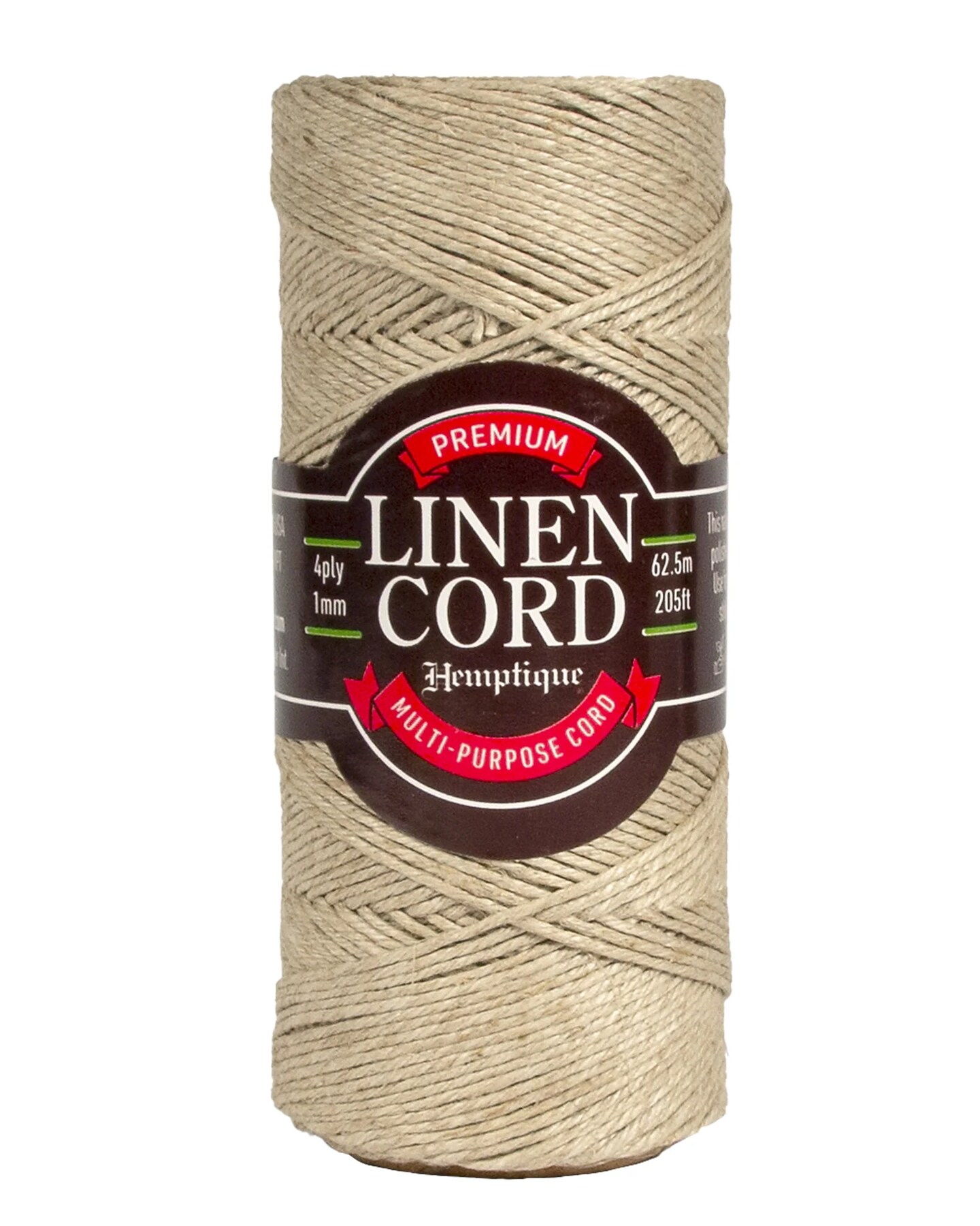 Hemptique Premium Egyptian Flax Linen Cord Spools Eco Friendly