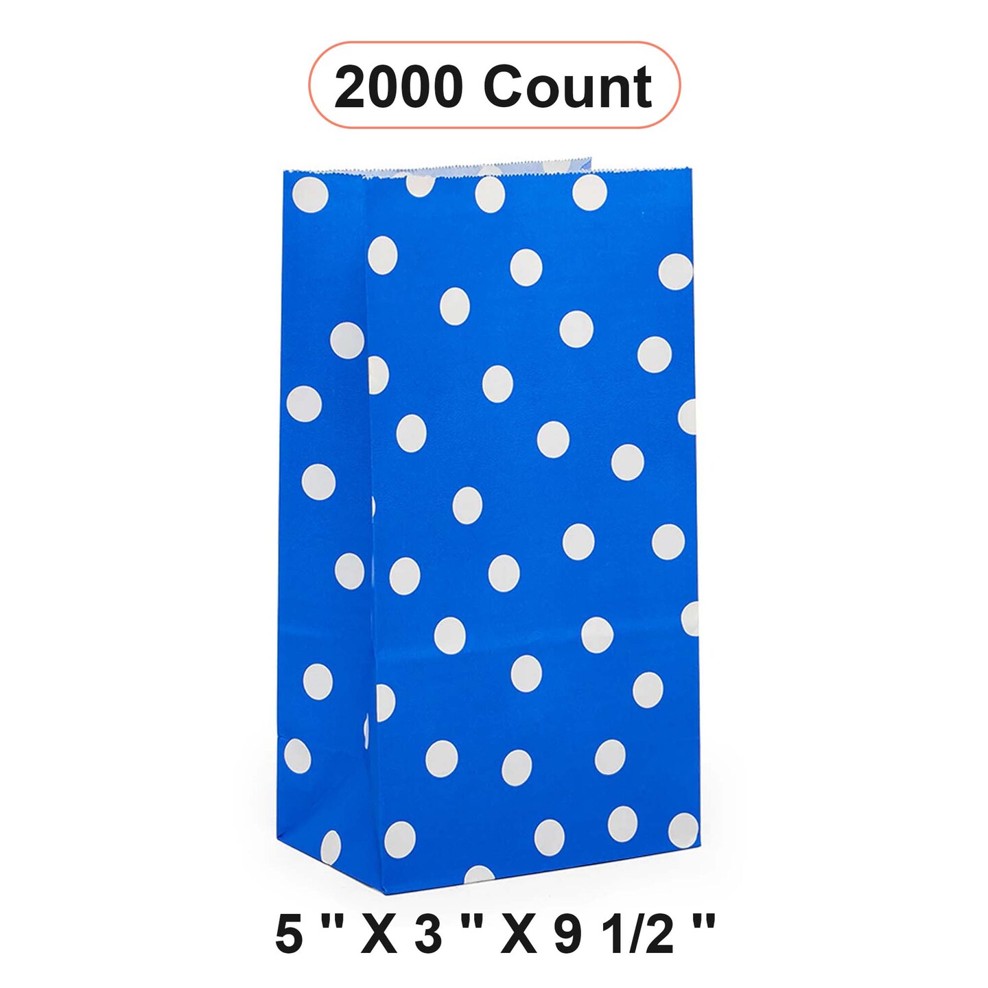 Dot Print Sos Food Bags 5&#x27;&#x27; x 3&#x27;&#x27; x 9 1/2&#x27;&#x27; Protective