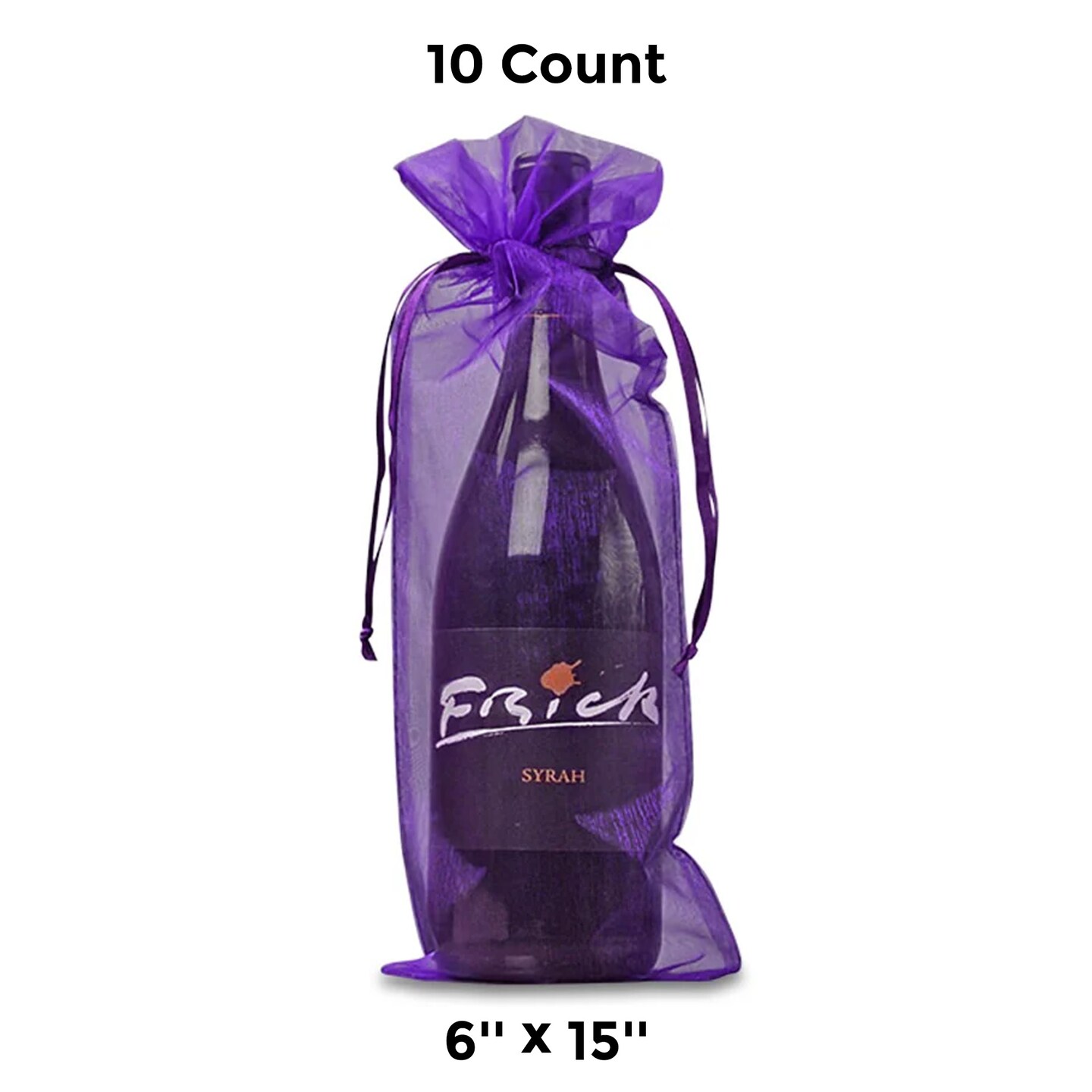 6&#x22;x15&#x22; Sheer Organza Bags Beautiful Wrapping
