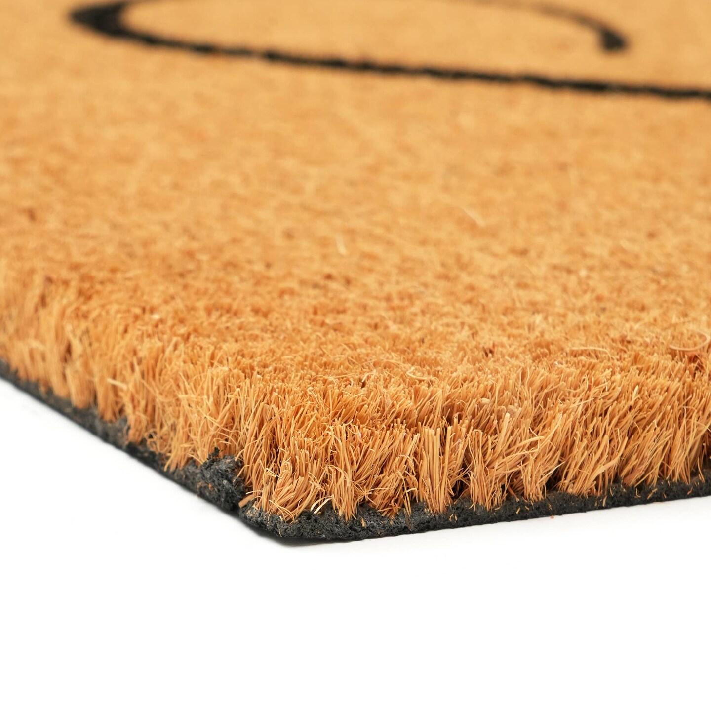 Natural Coir Door Mat with Non-Slip Backing, Indoor Outdoor Entry Doormat