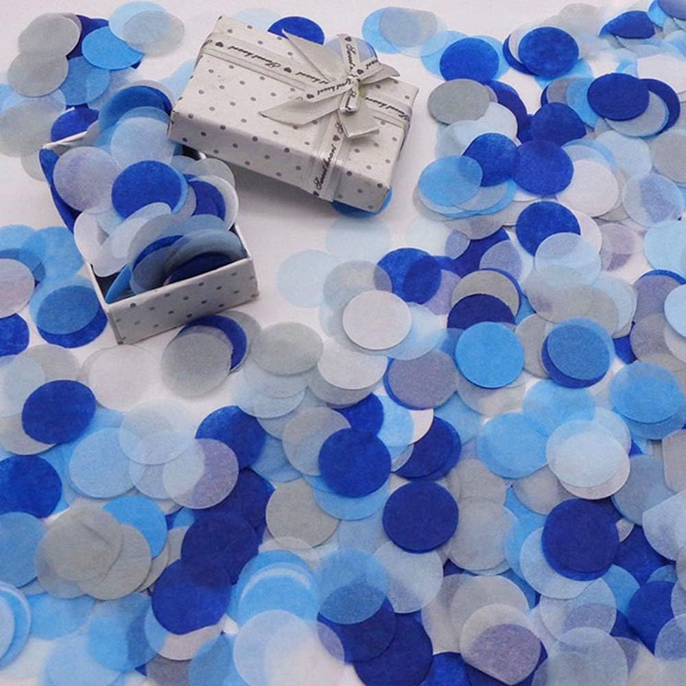 1 inch Tissue Paper Confetti 5000 pcs Circle Confetti Wedding &#x26; Birthday Party Decoration Royal Blue