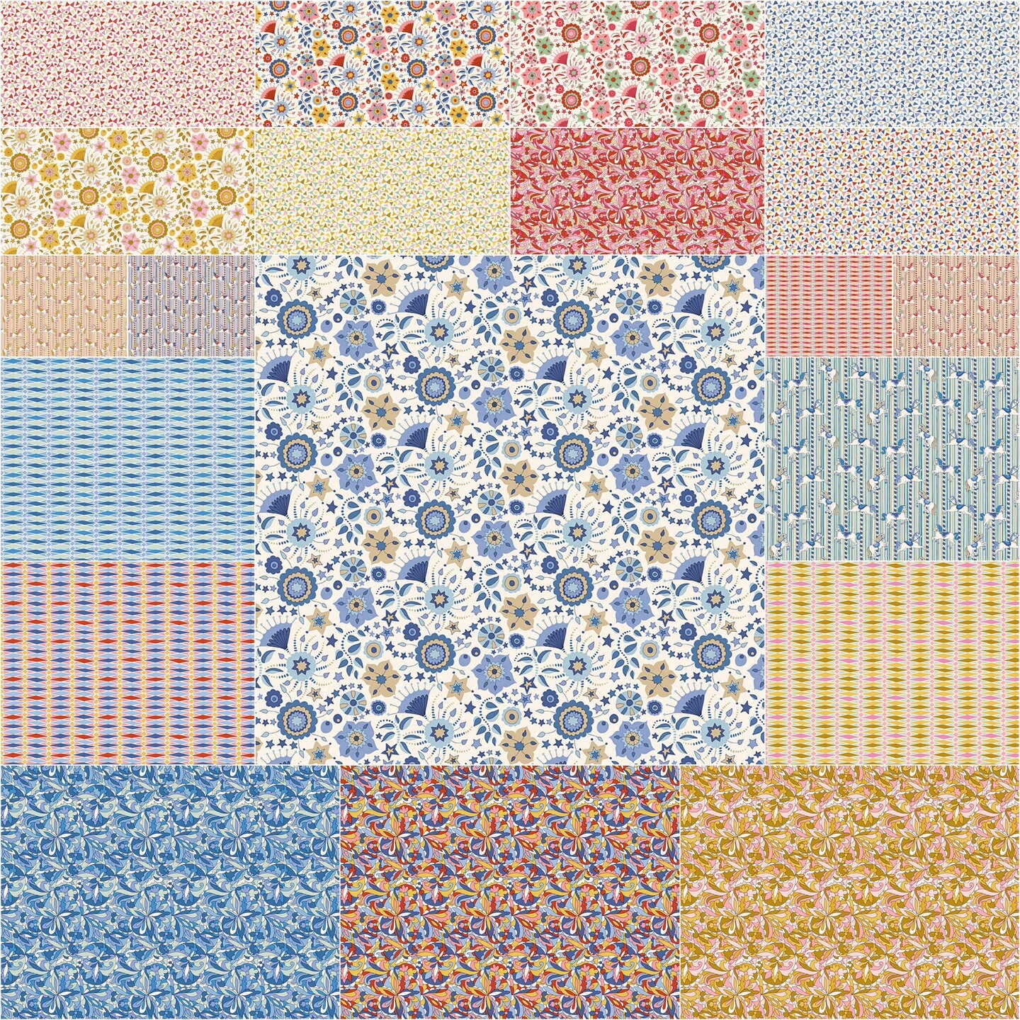 Summer Fair 2.5" Strip Roll (Jelly Roll / Rolie Polie) by Riley Blake (0166FR-SF-A)