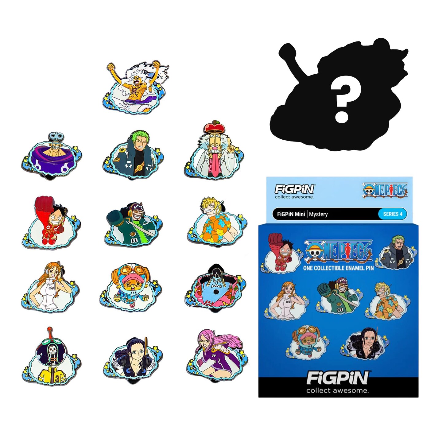 FiGPiN ワンピース ブルック フィグピン ピンバッジ One Piece FiGPiN Series 4 Mystery Pin | One Random, Color