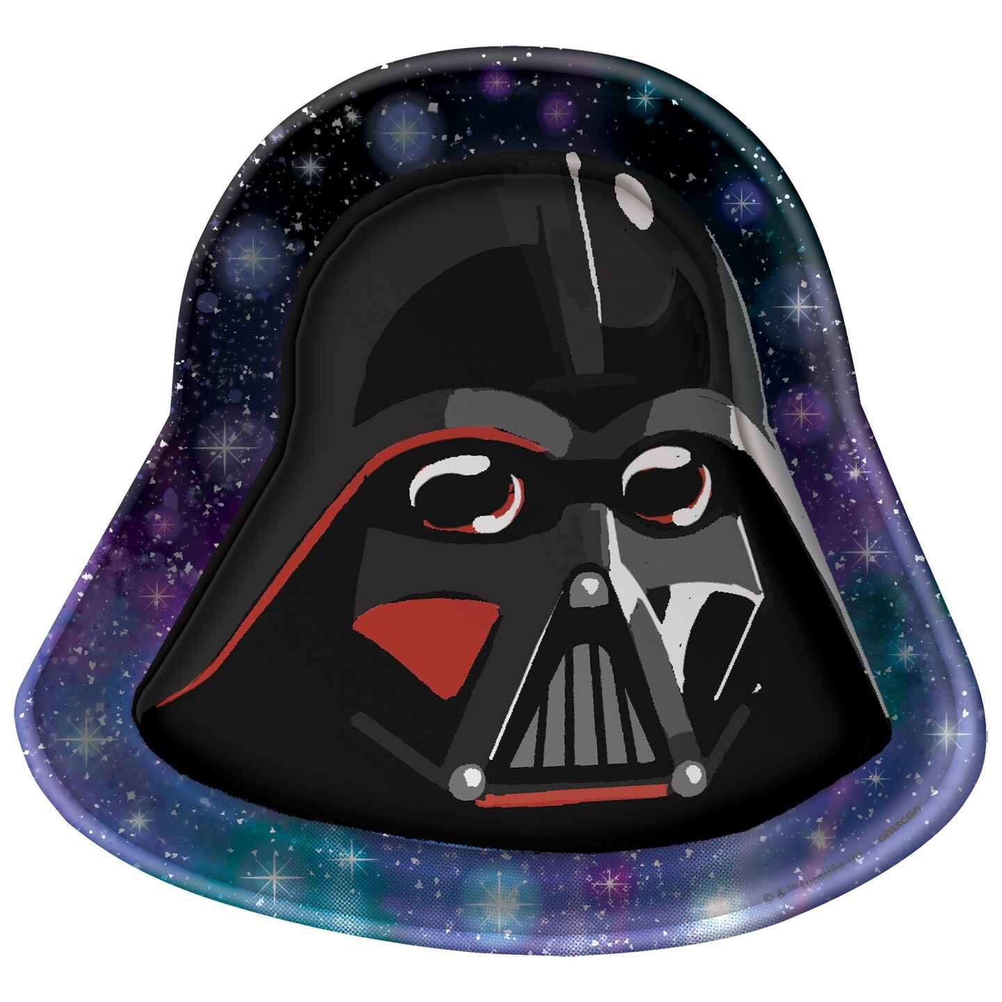 Star Wars Galaxy Darth Vader 7&#x22; Shaped Cake Plates - 8ct