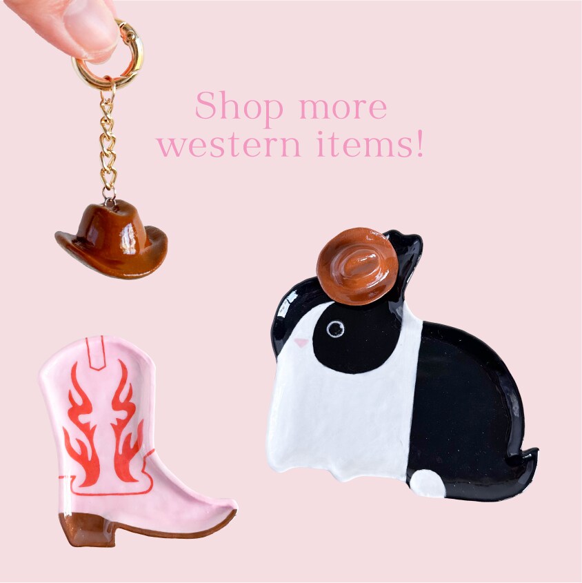 Mini ceramic cowboy hat, clay figure sculpture, handmade miniature, dark  brown, farm country ranch style, cute unique gift, desk decor MakerPlace  by