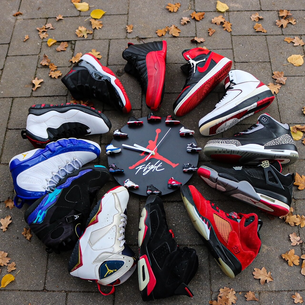 jordan sneaker clock