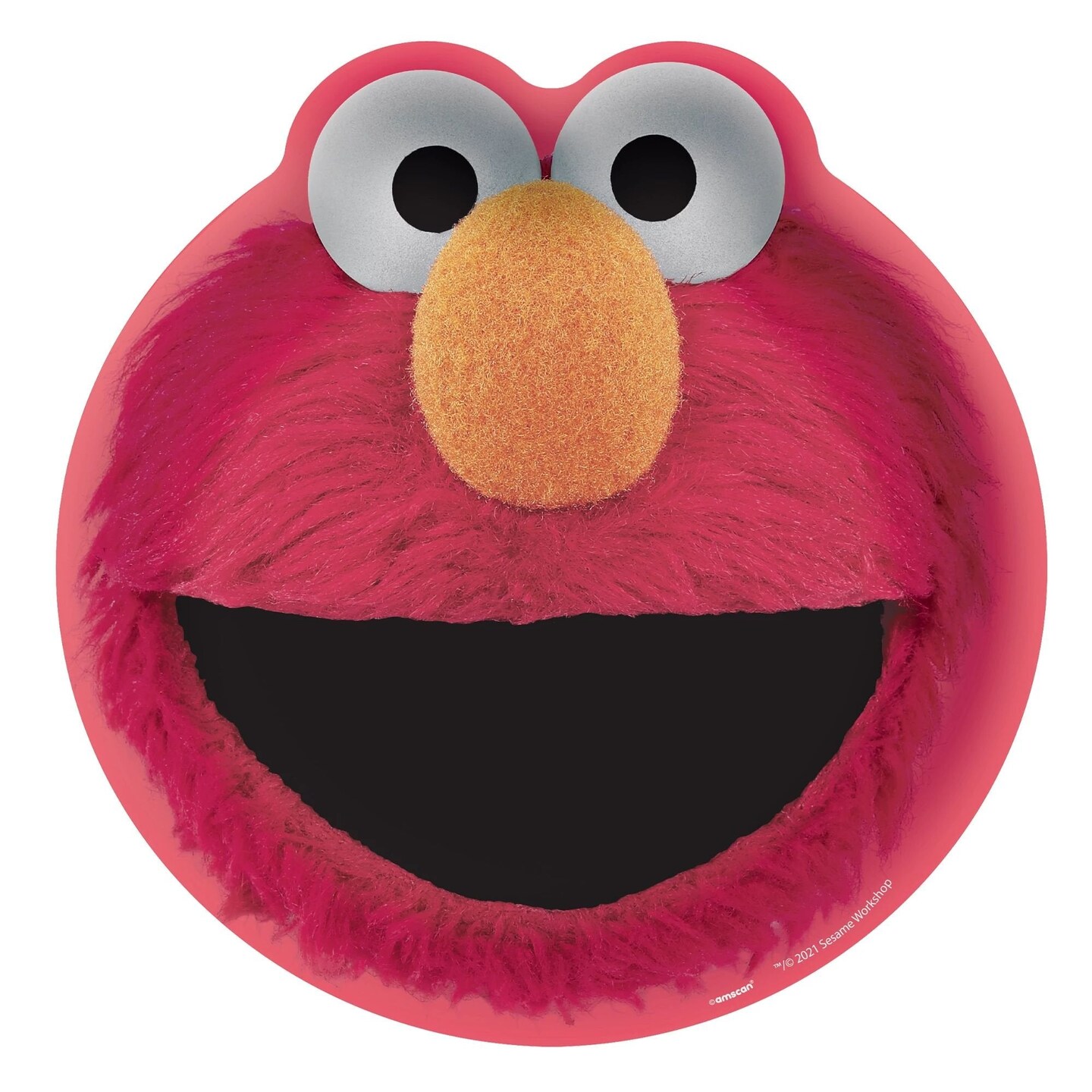 Everyday Sesame Street 7&#x22; Elmo Shaped Plates - 8ct