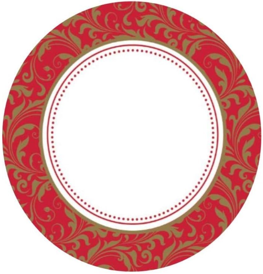 Festive Scrolls 10&#x22; Plates - 25ct