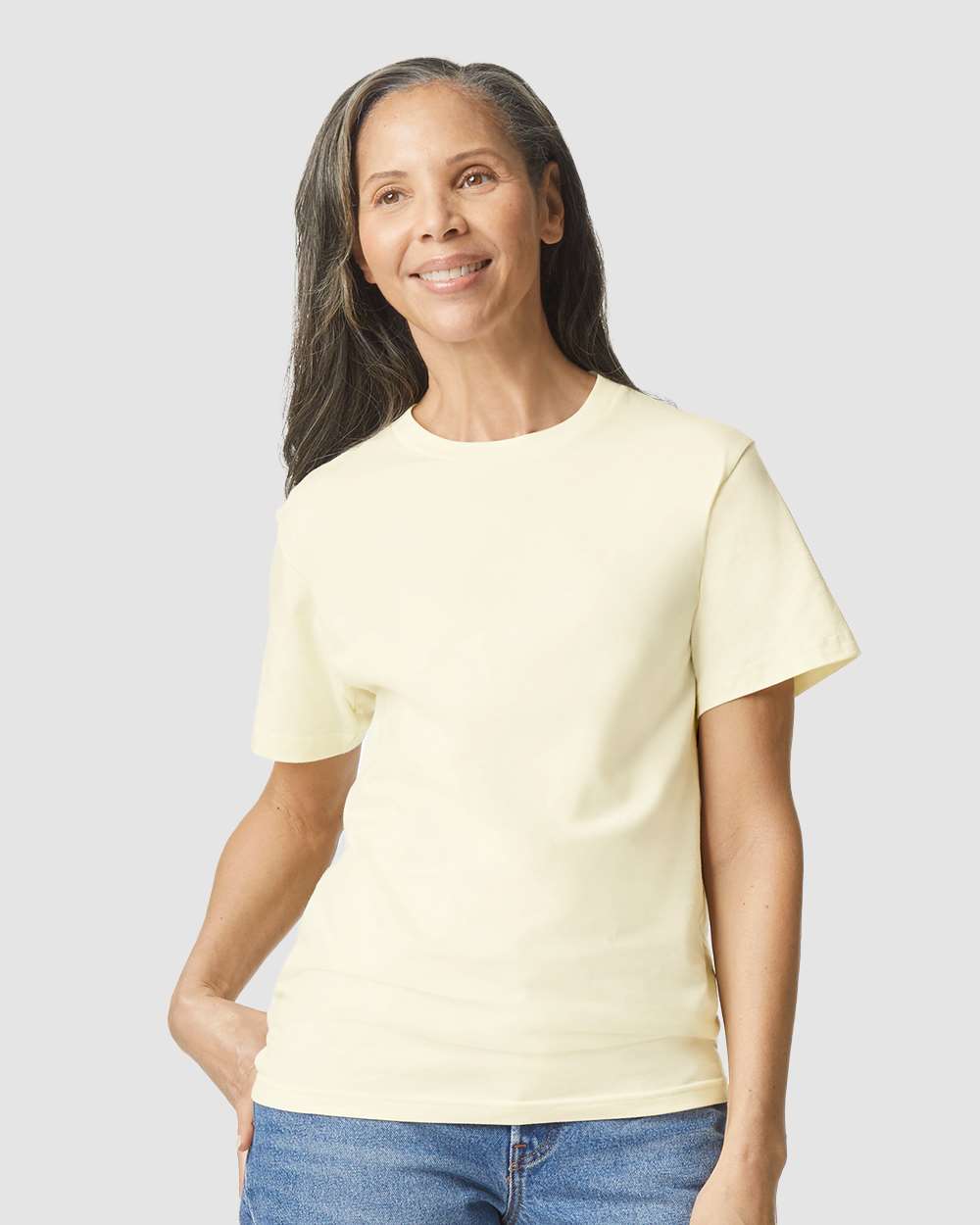 Gildan Hammer Heavy Cotton Crewneck Short Sleeve T-Shirt for Workwear & Layering Cotton Tee