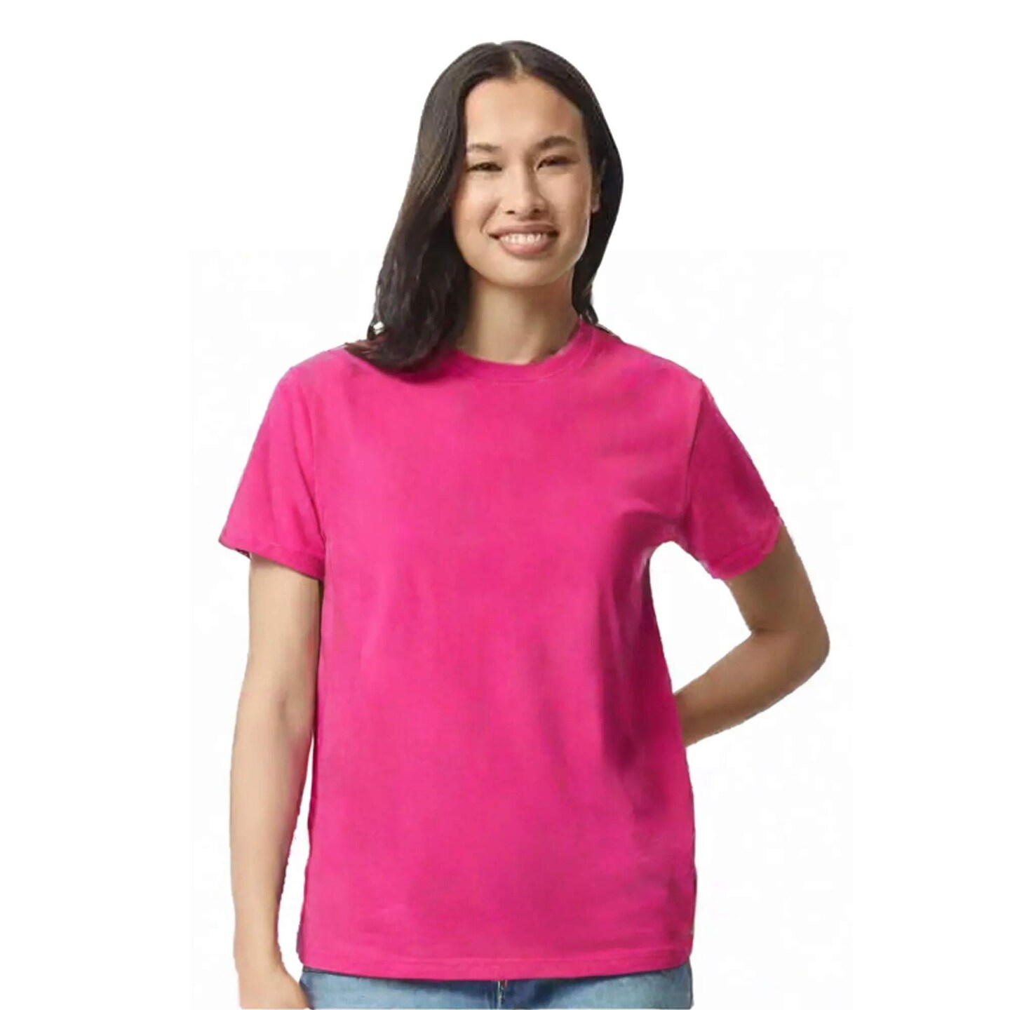 Gildan® Crewneck Heavy Cotton Short Sleeve T-Shirt 5.3 oz 100% Cotton Classic Fit Everyday Blank Tee for Custom Printing