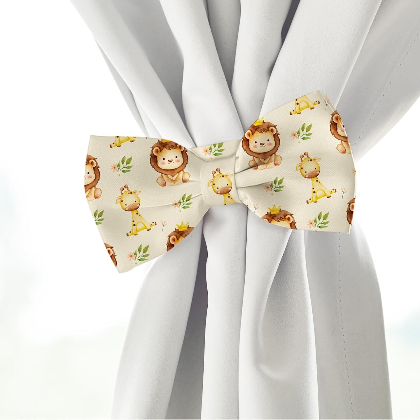 12Pcs Safari Cotton Fabric Bundles Watercolor Safari Animals Printed Fabric,10 x 10 in