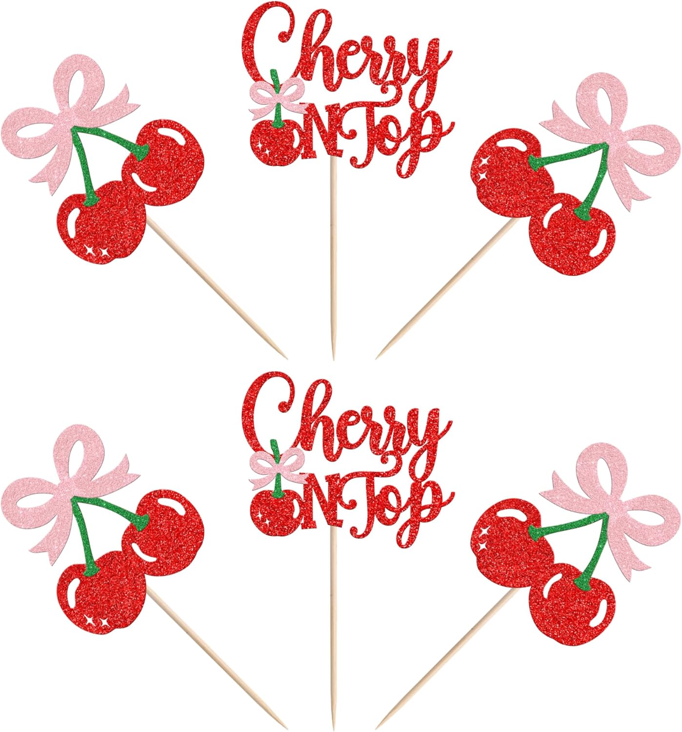 She&#x27;s the Cherry On Top Cupcake Toppers