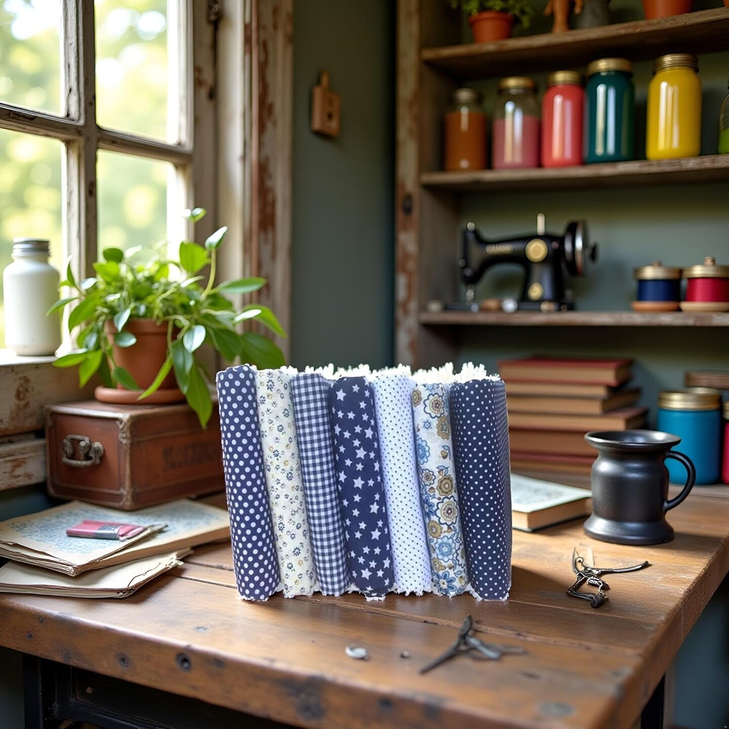 7pcs 10" x 10" (25cm x 25cm) Top Cotton Craft Fabric Bundle Squares Patchwork