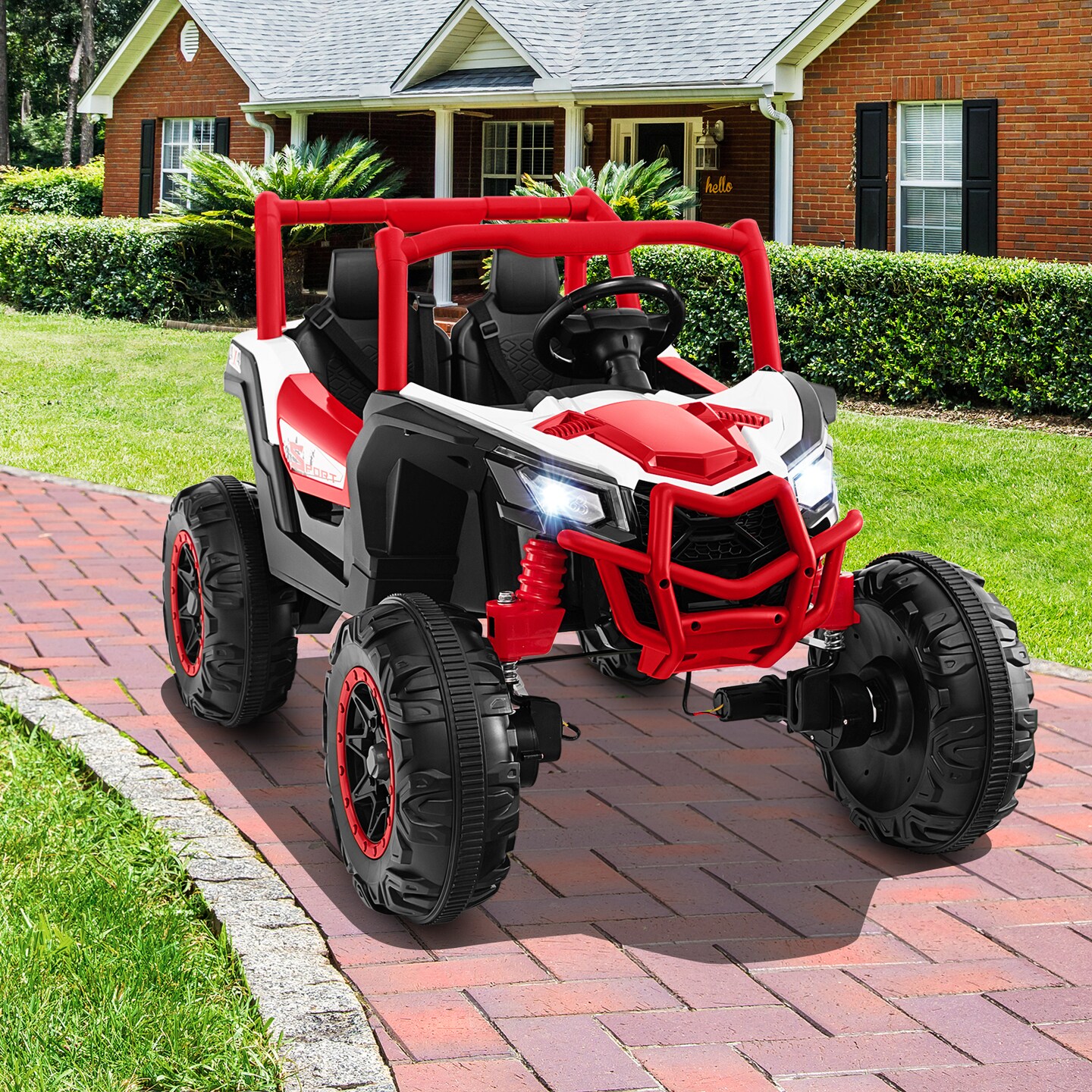 2-Seater Kids Ride on UTV with 2.4G Remote Control for over 3 Years Old Children