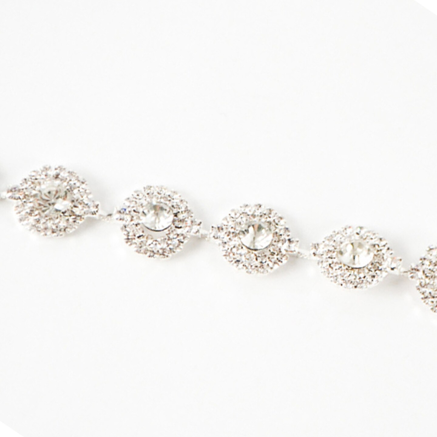 5/8&#x22; Crystal Rhinestone Trim 1 Yard Rhinestone Chain Trim