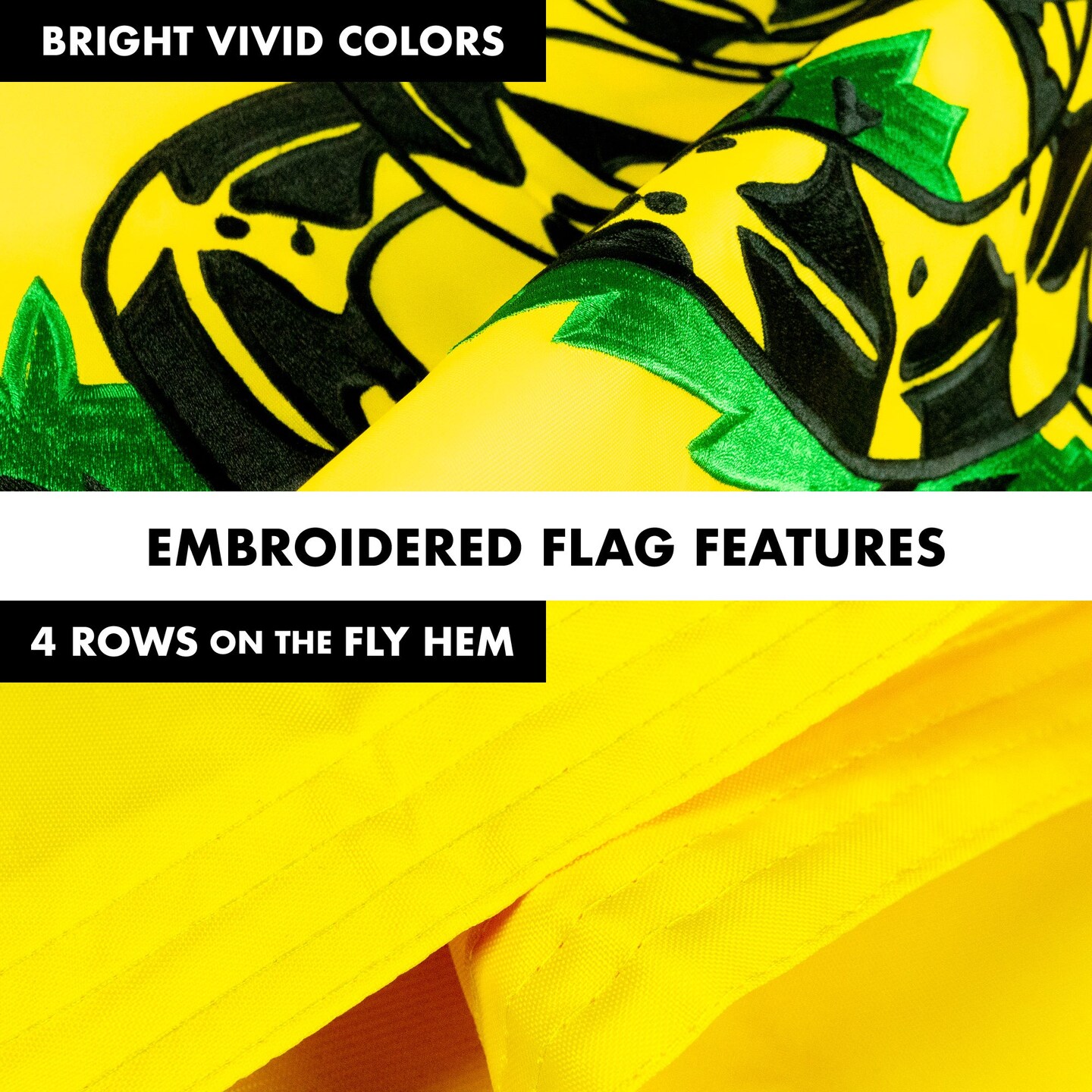 G128 - 5 Feet Tangle Free Spinning Flagpole (Black) Gadsden Flag Double Sided Brass Grommets Embroidered 2x3 ft (Flag Included) Aluminum Flag Pole