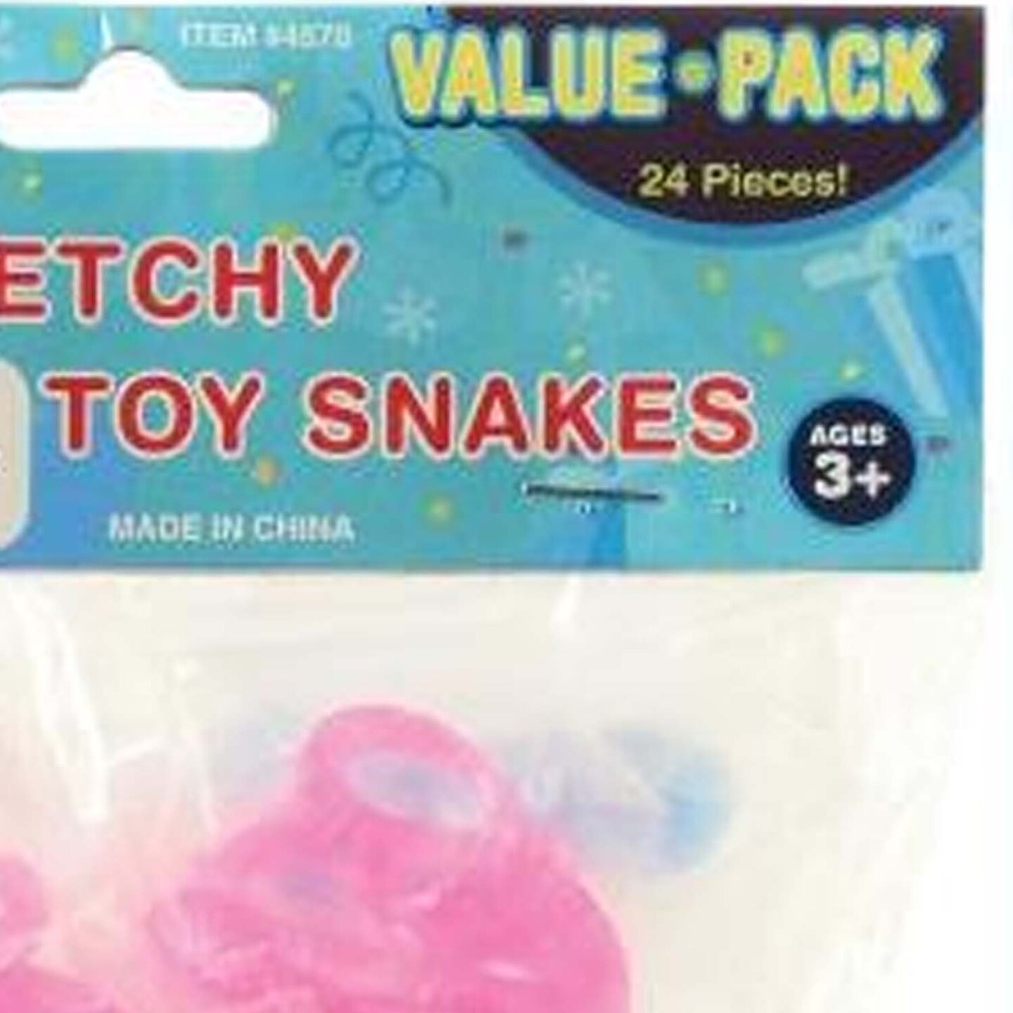 Stretchy Toy Snakes 24 Pc Include 24 Units