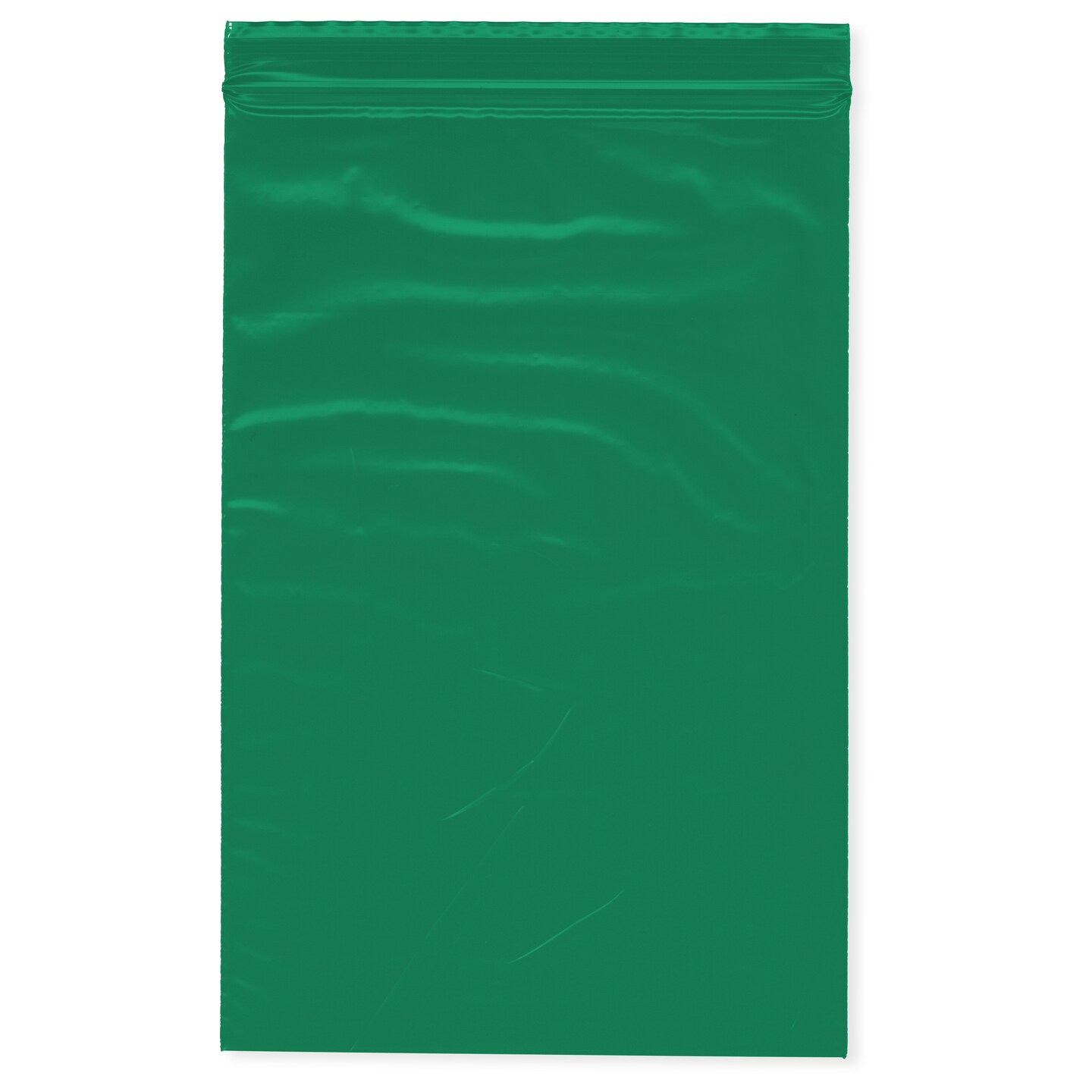 Plymor 6&#x22; x 9&#x22;, Green 2 Mil Zipper Reclosable Plastic Bags