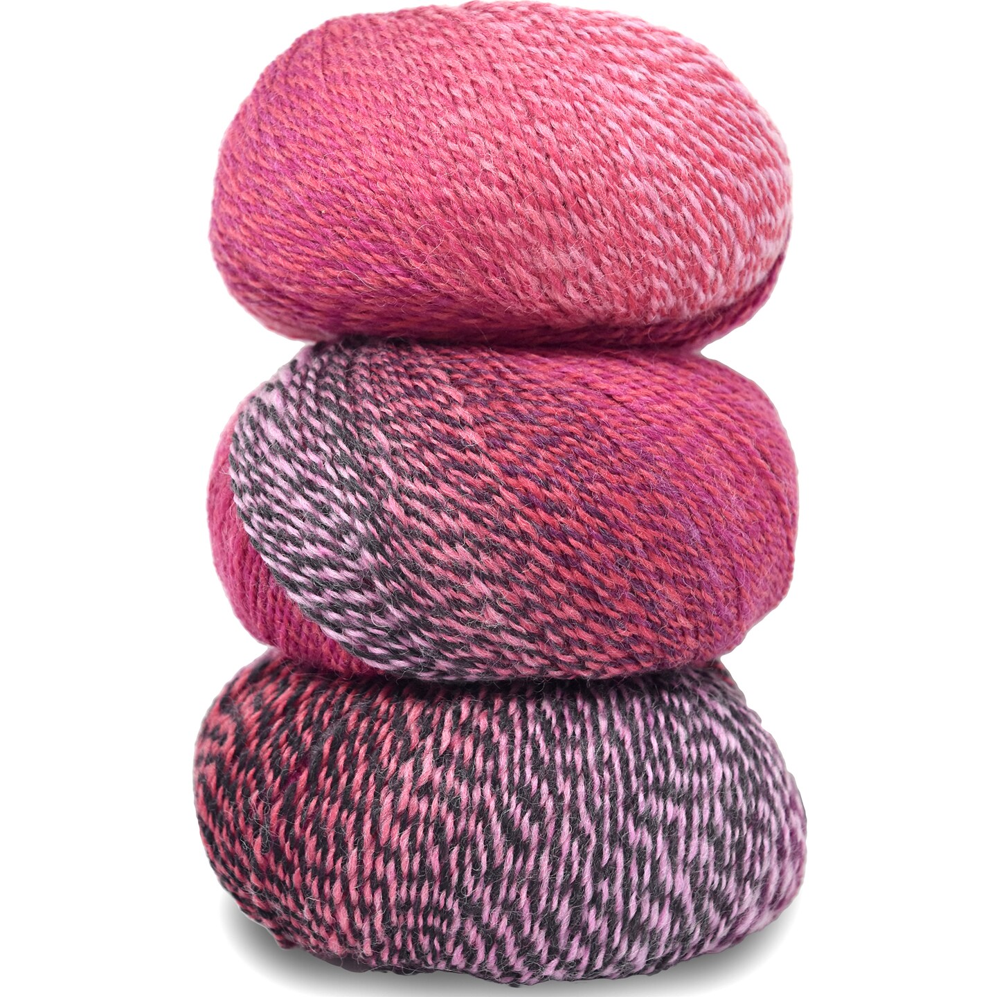 Double Helix by Living Dreams Yarn. Soft, Colorful Wool Yarn for Crochet, Knitting, Weaving. Self-Striping Sport Weight Yarn, 3 Pack, 150g