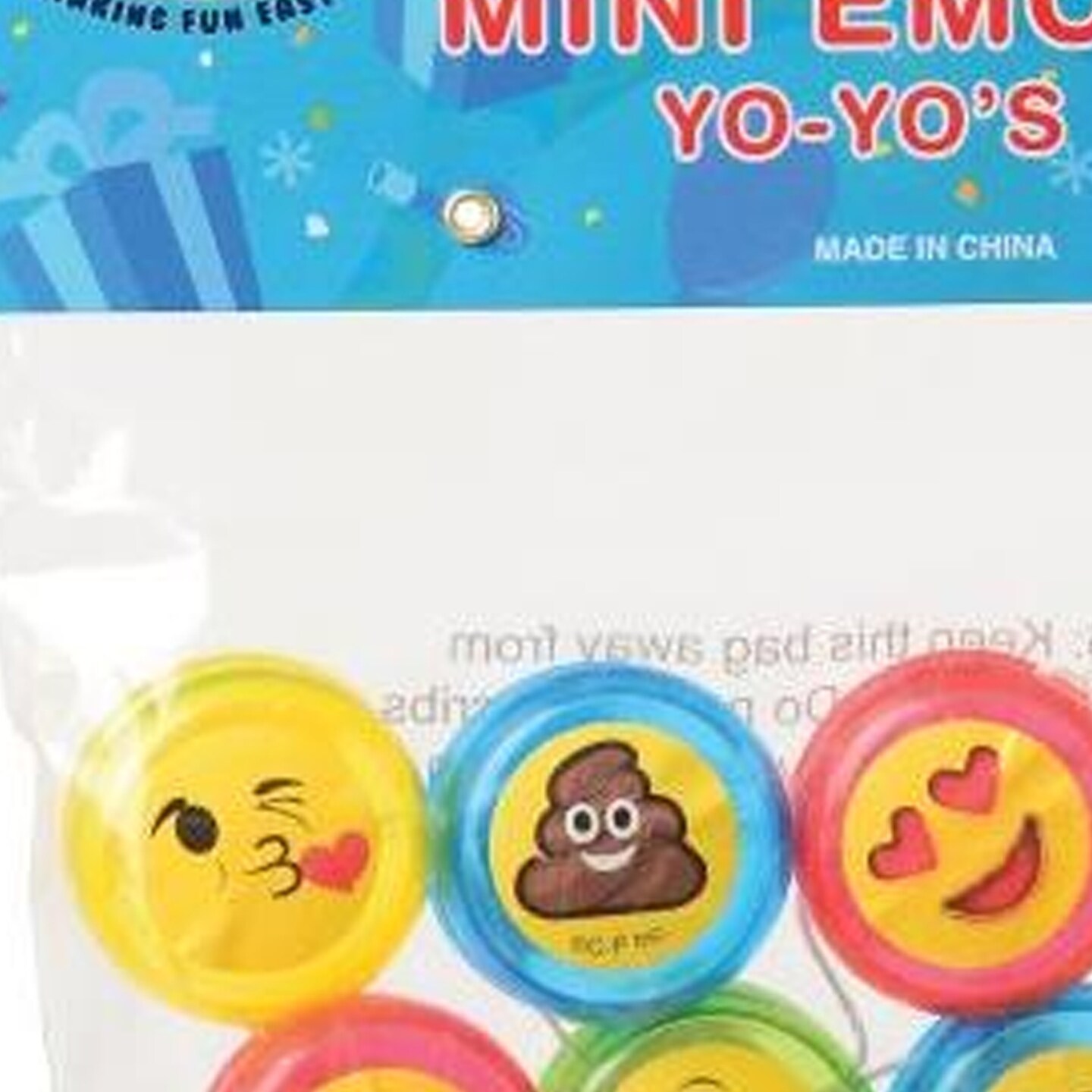 Mini Smile Yo Yos Include 12 Units