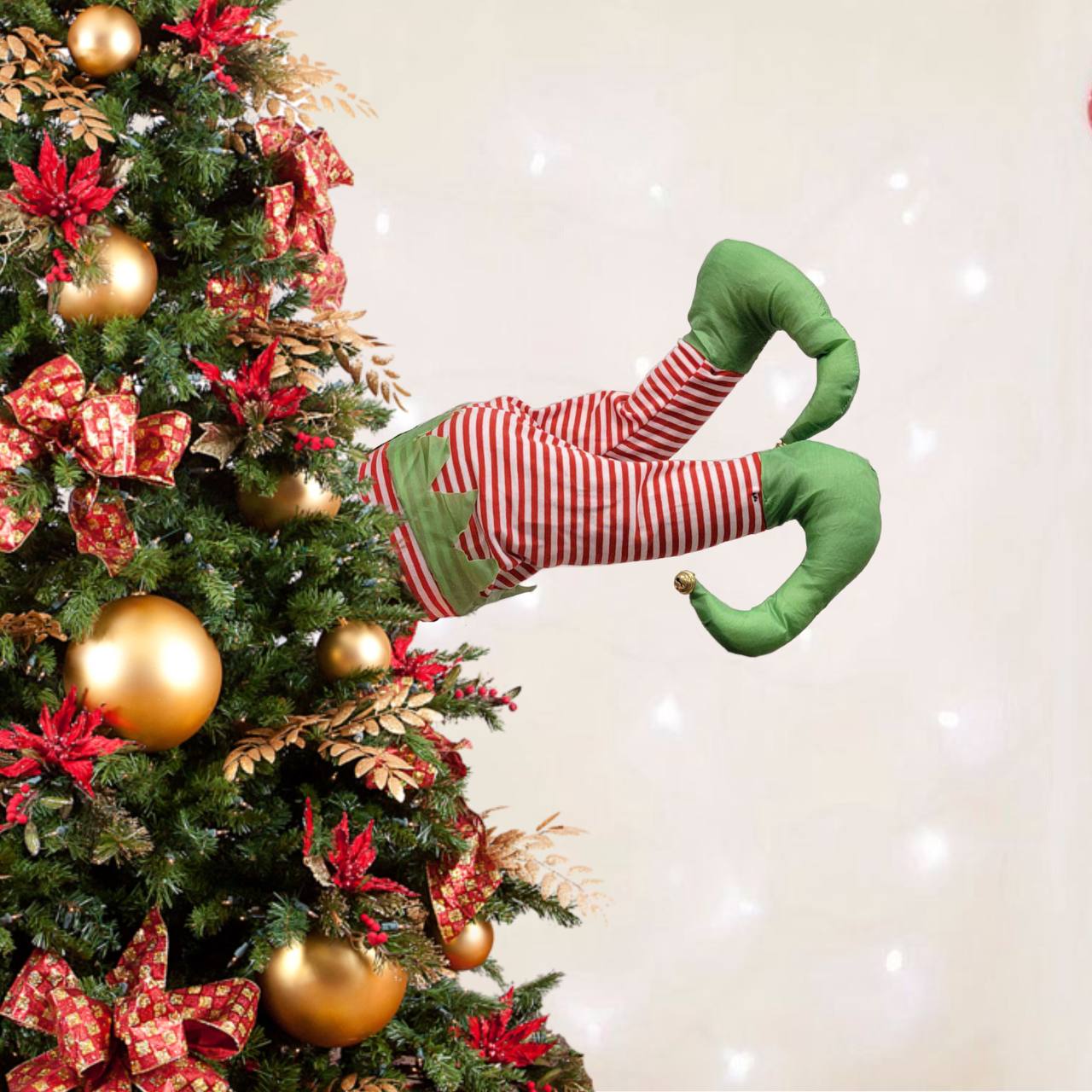 Animated Elf Legs Kickers. Christmas Decor