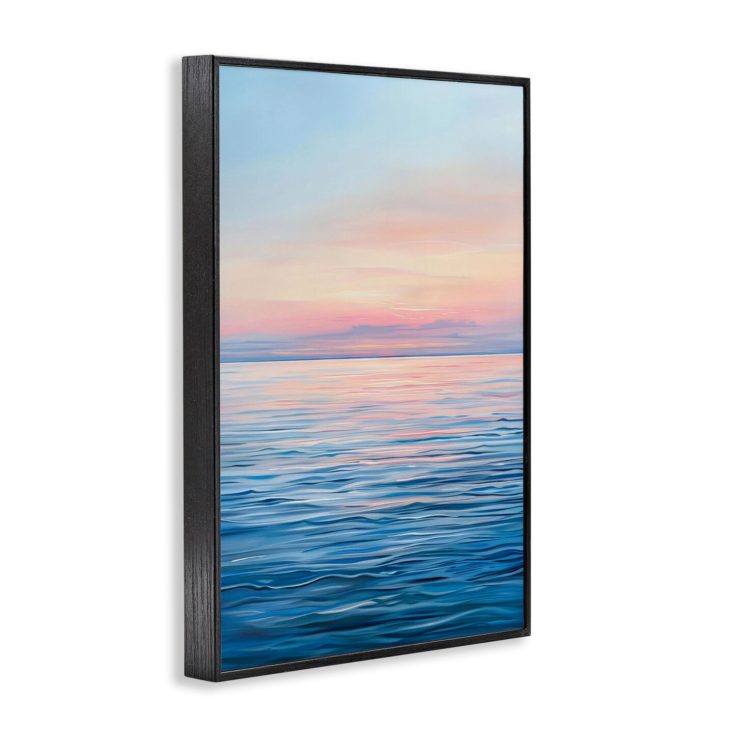 Stupell Industries Sunrise over Ocean Gradient Framed Giclee Design by LSR Design Studio