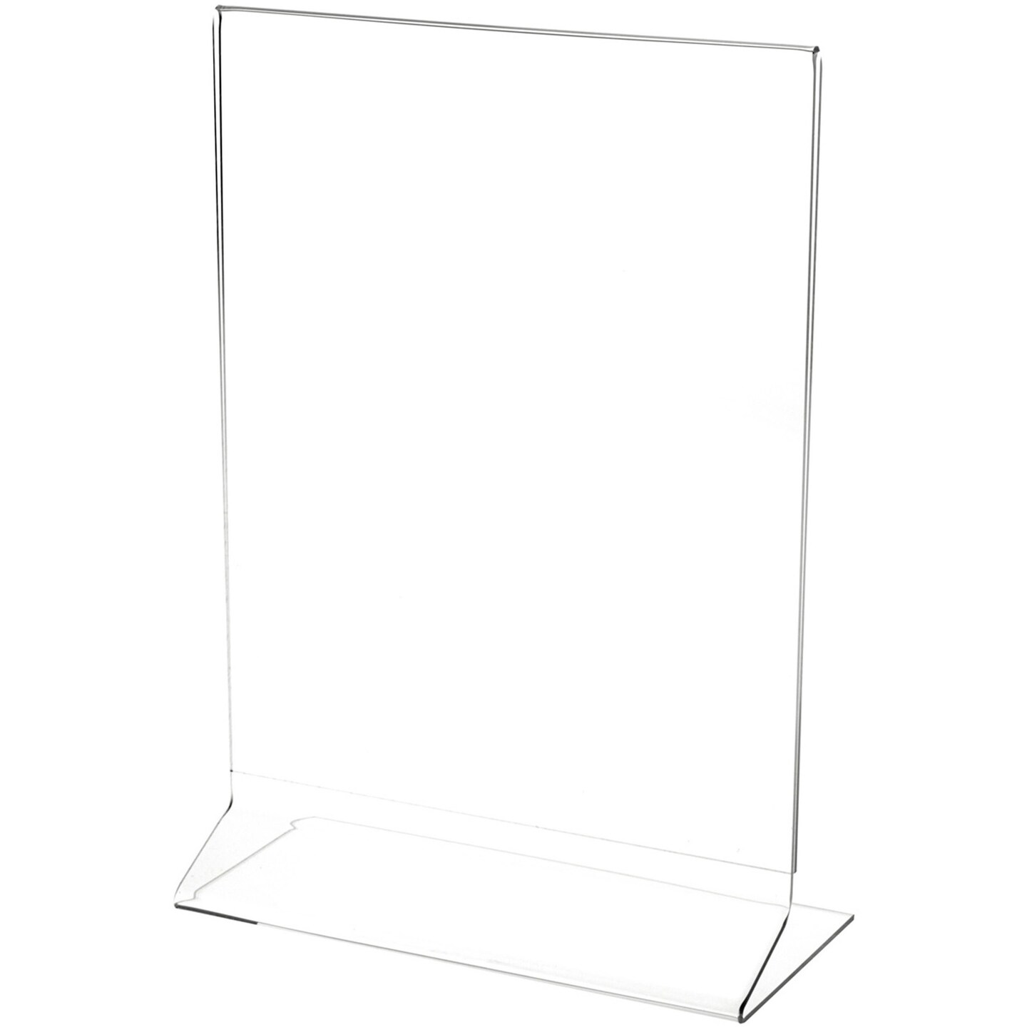 Plymor Clear Acrylic Sign Display / Literature Holder (Side-Load), 8&#x22; W x 10&#x22; H