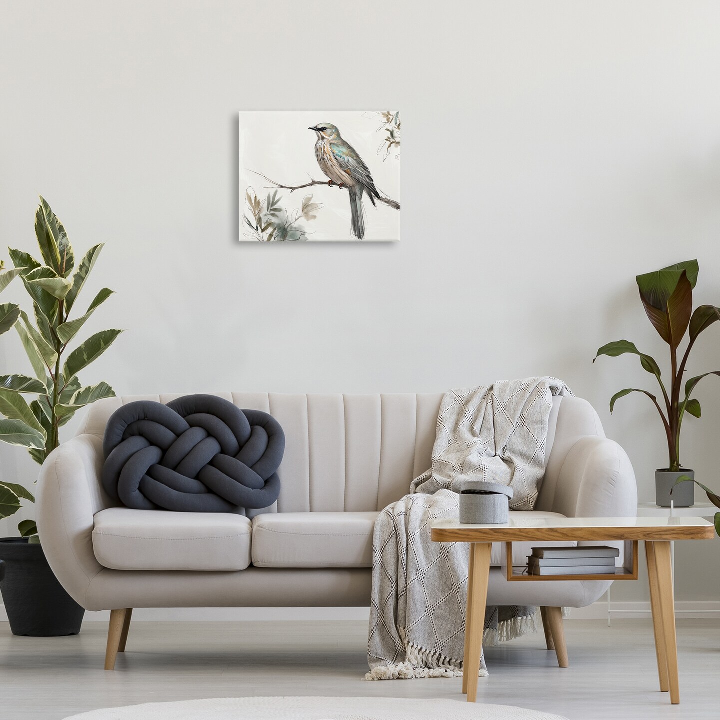 Stupell Industries Stoic Bird Wildlife Study Canvas Design by LSR Creative Studio