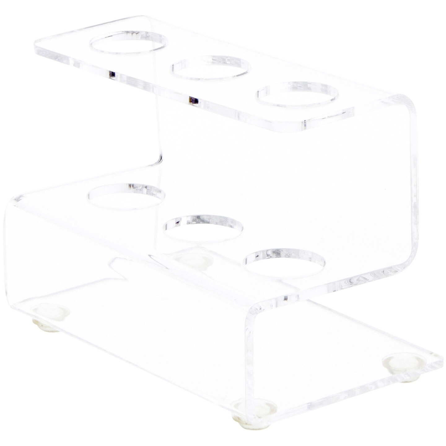 Plymor Clear Acrylic Flatware Display Stand, 3.25" H x 4.5" W x 3" D