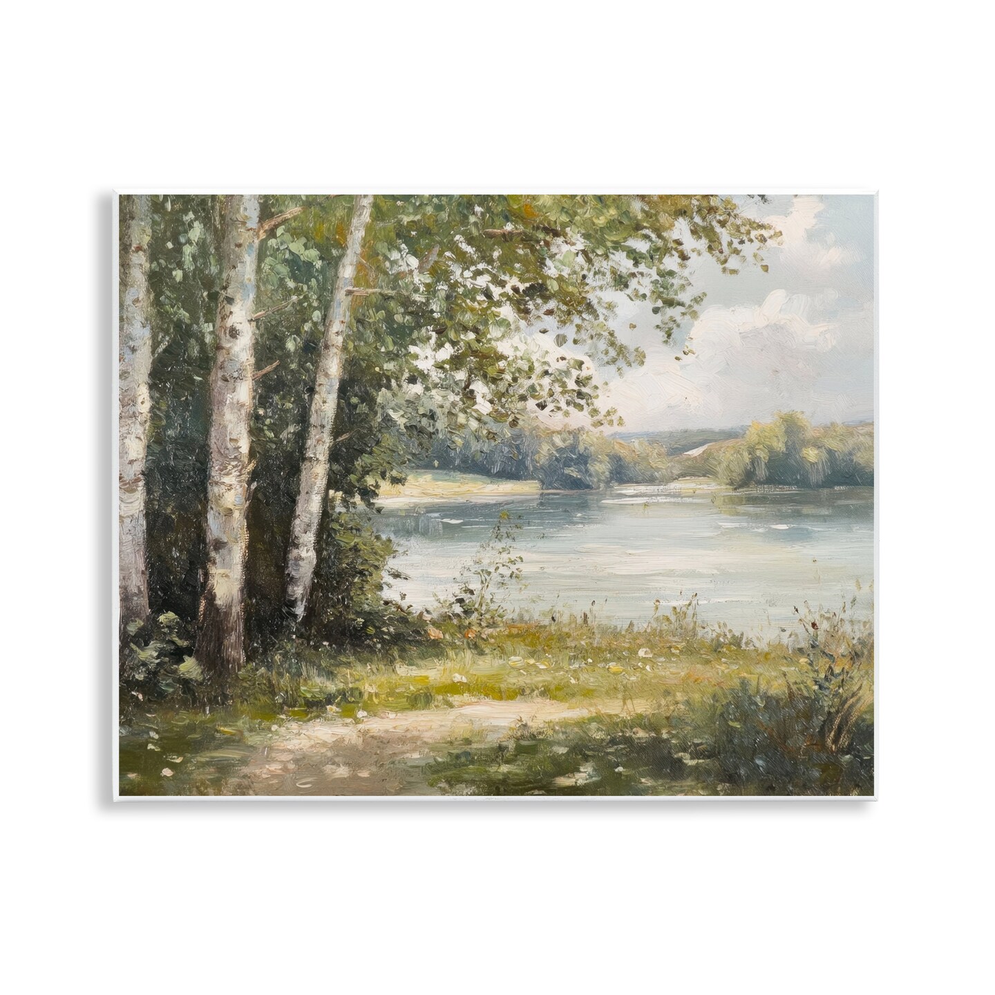 Stupell Industries Place To Relax Lake View Wall Plaque Design by Petal Prints Design