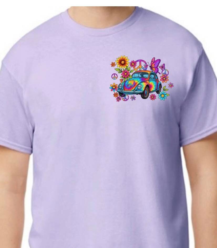 Runnin Against The Wind” Hippie Retro Vintage Adult T-shirt