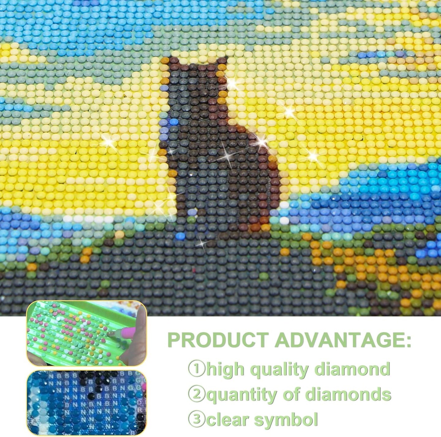 6Pack Diamond Art Kits Crafts by Numbers Kits for Adults Beginners (6-pcs-Christmas) 10 x 2 x 2.7 inches