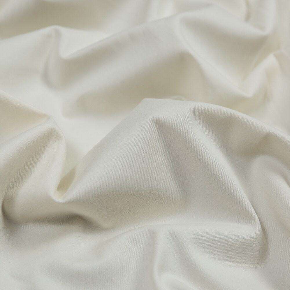 1 Yard Ecru Stretch Cotton Twill Fabric Soft Durable Versatile Fabric