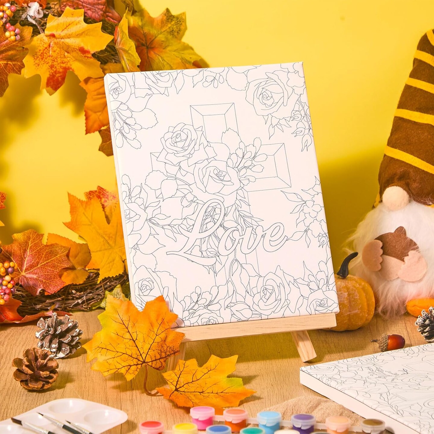 8 Sets 8&#x22; x 10&#x22; Inspirational Cross Pre Drawn Canvas to Paint (multicolor) 10.24 x 8.66 x 0.99 inches